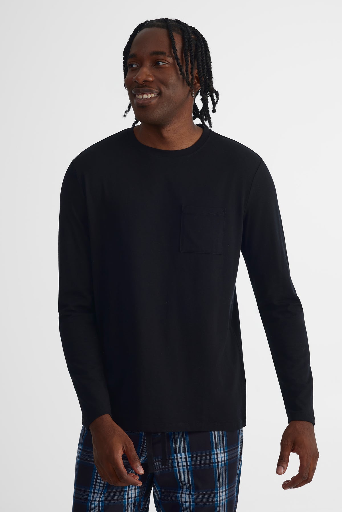Chandail à manches longues - Homme && NOIR
