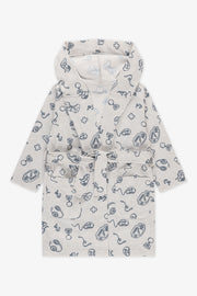 Robe de chambre à capuchon - Enfant garçon && GRIS MIXTE