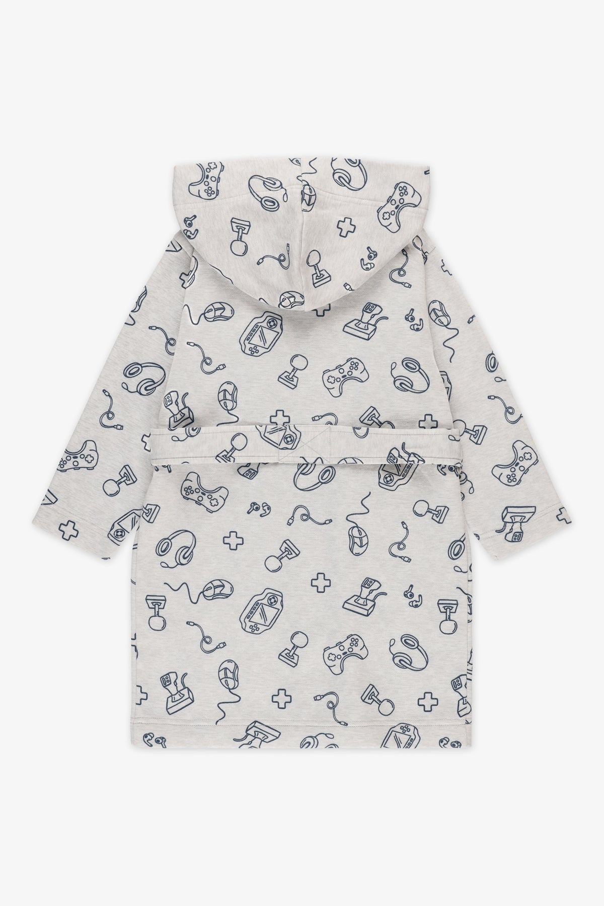 Robe de chambre à capuchon - Enfant garçon && GRIS MIXTE