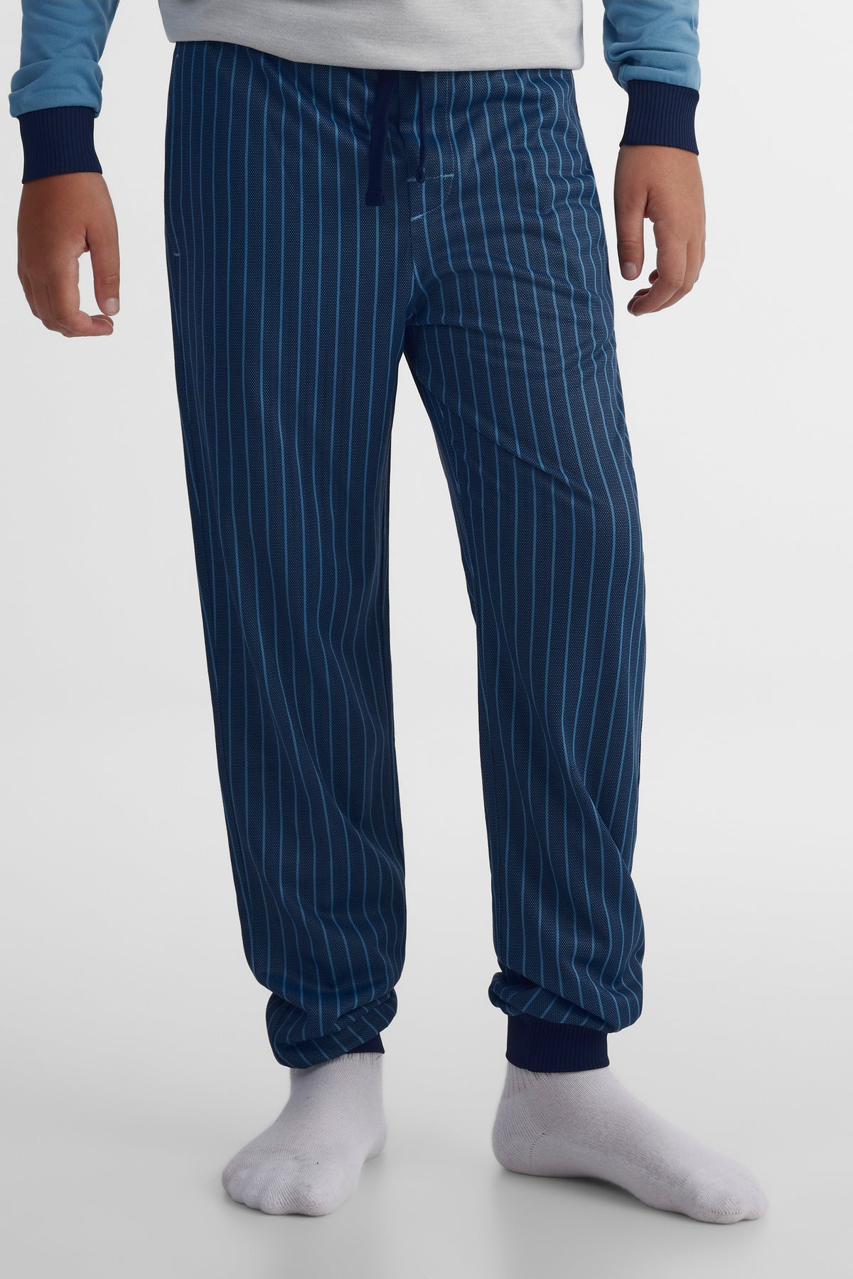Pantalon à taille élastique - Ado garçon && BLEU MULTI