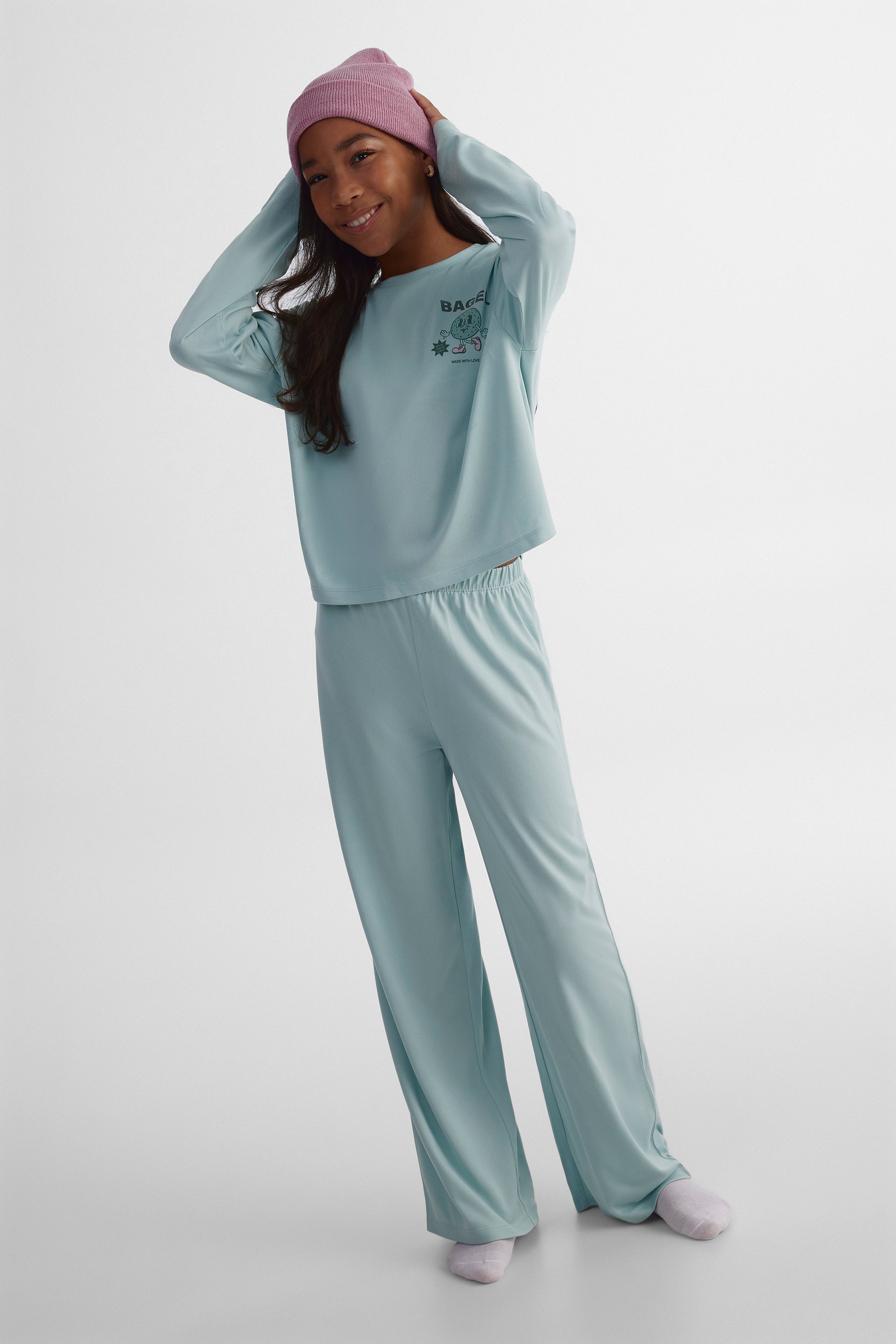 Ensemble à manches longues - Ado fille && AQUA