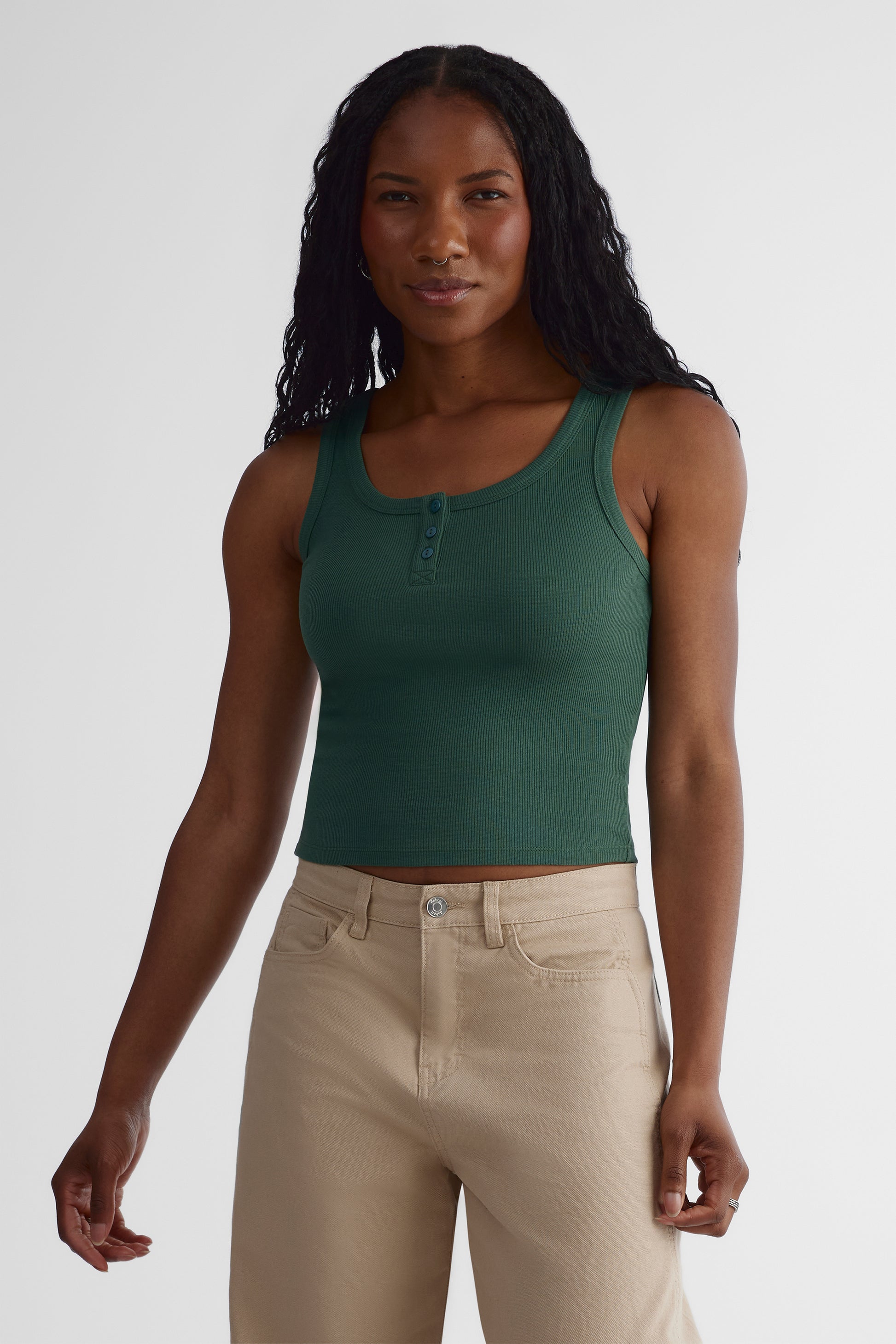 Camisole extensible - Jeune femme && VERT