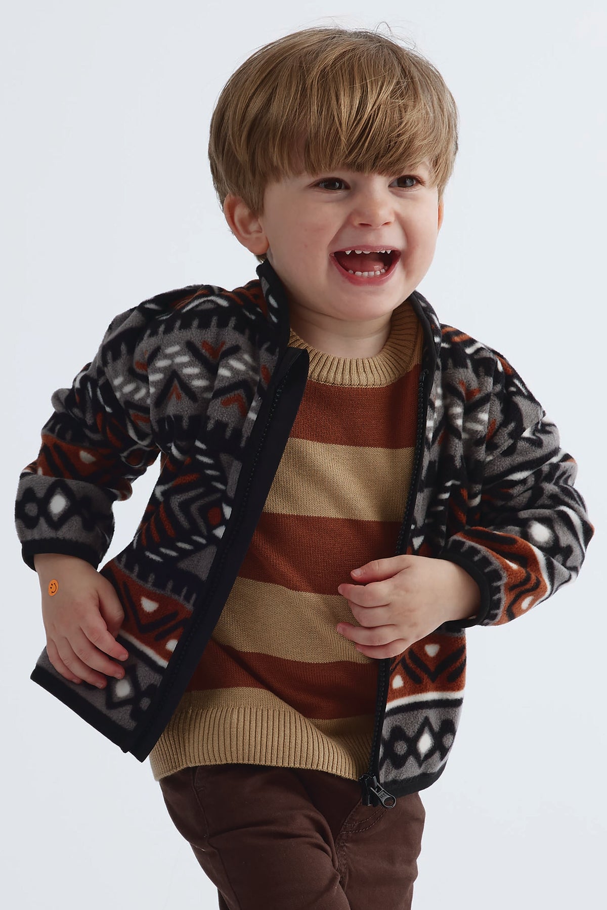 Veste douillet - Bébé garçon && GRIS MULTI