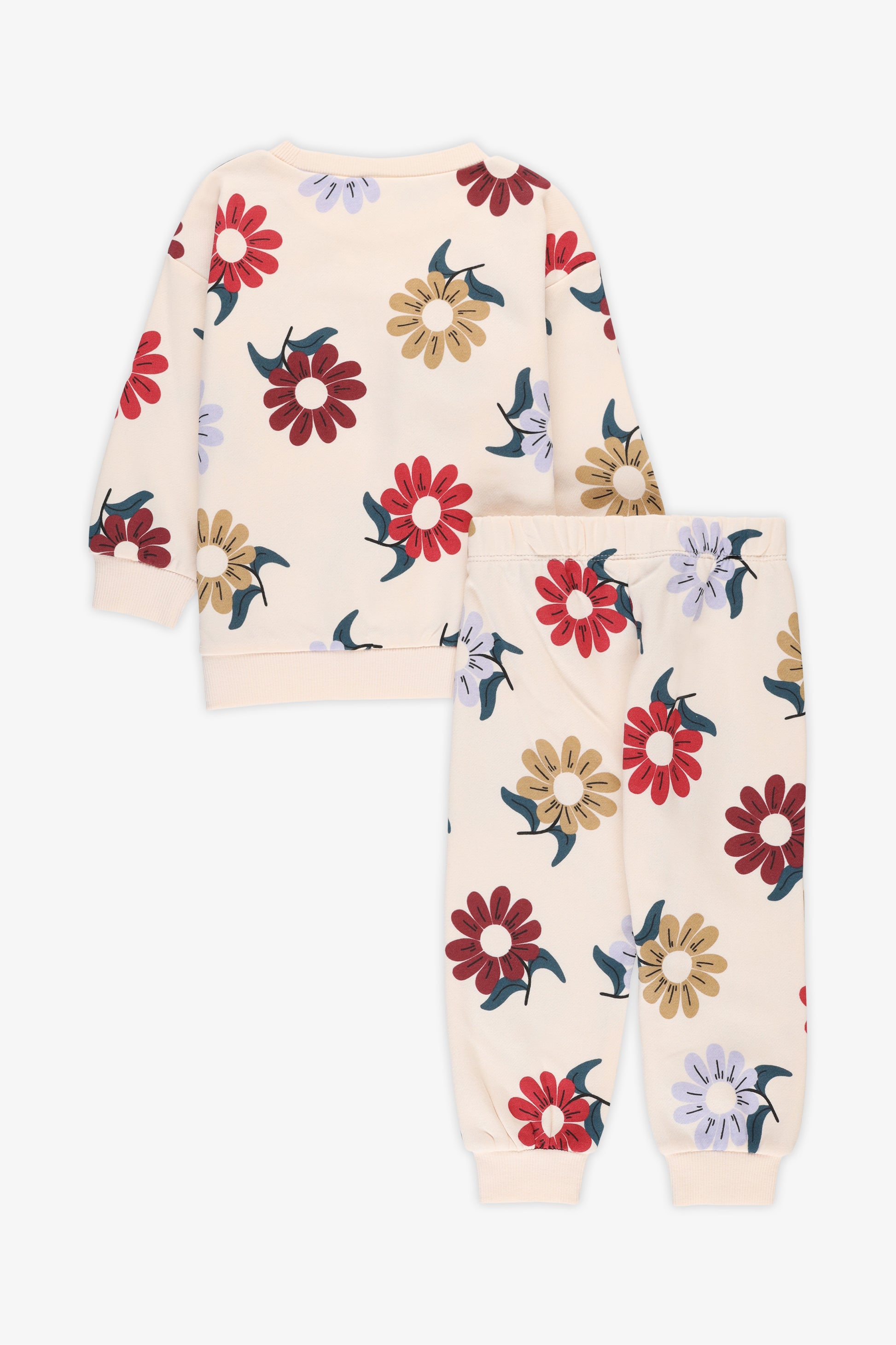 Ensemble 2 pièces douillet - Bébé fille && ROSE MULTI