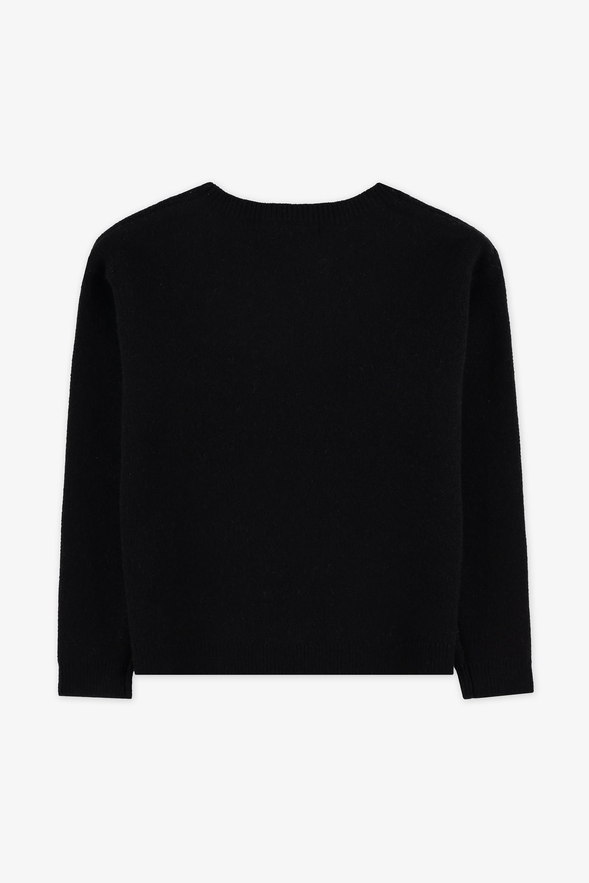 Chandail en tricot confortable - Enfant fille && NOIR
