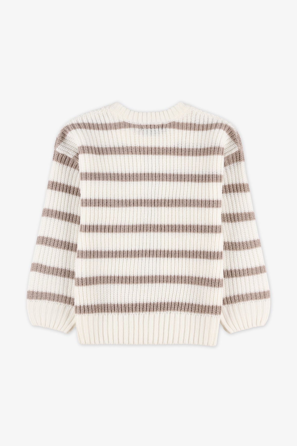 Chandail tricoté raffiné - Enfant fille && BLANC CASSÉ/MULTI