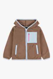 Veste douillet - Enfant fille && BRUN