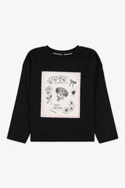 Chandail confortable - Enfant fille && NOIR