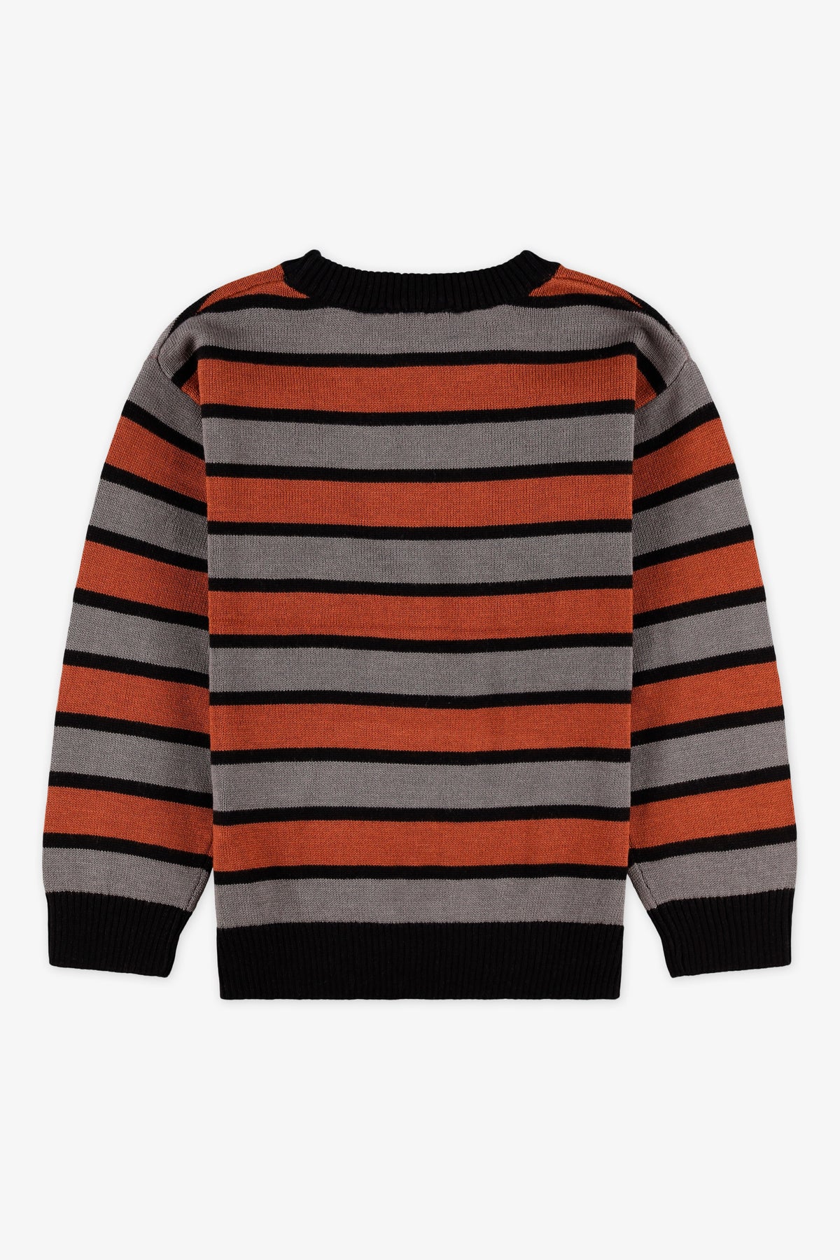 Chandail en tricot confortable - Enfant garçon && BRUN/MULTI