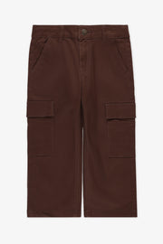 Pantalon en twill polyvalent - Enfant garçon && BRUN