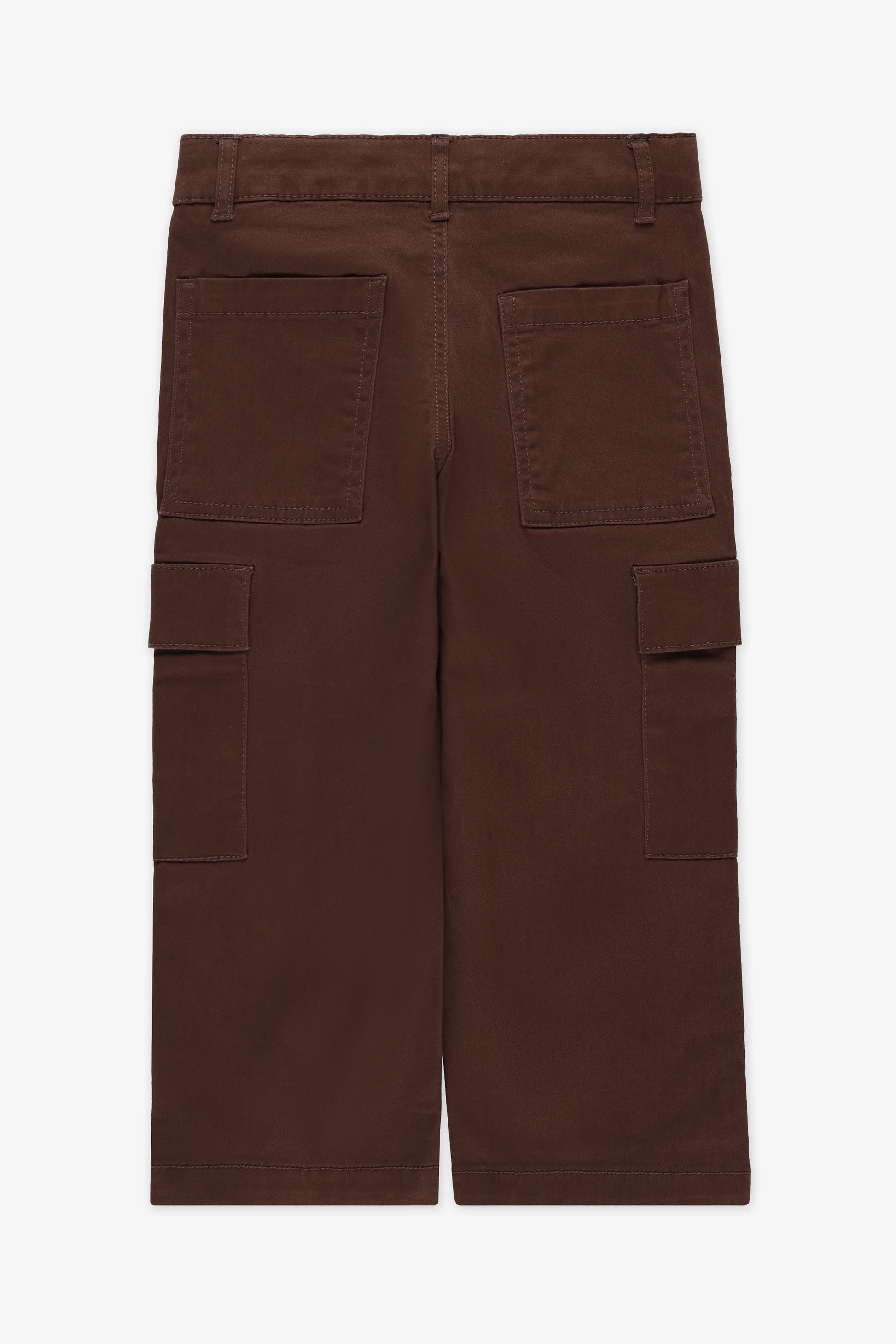 Pantalon en twill polyvalent - Enfant garçon && BRUN