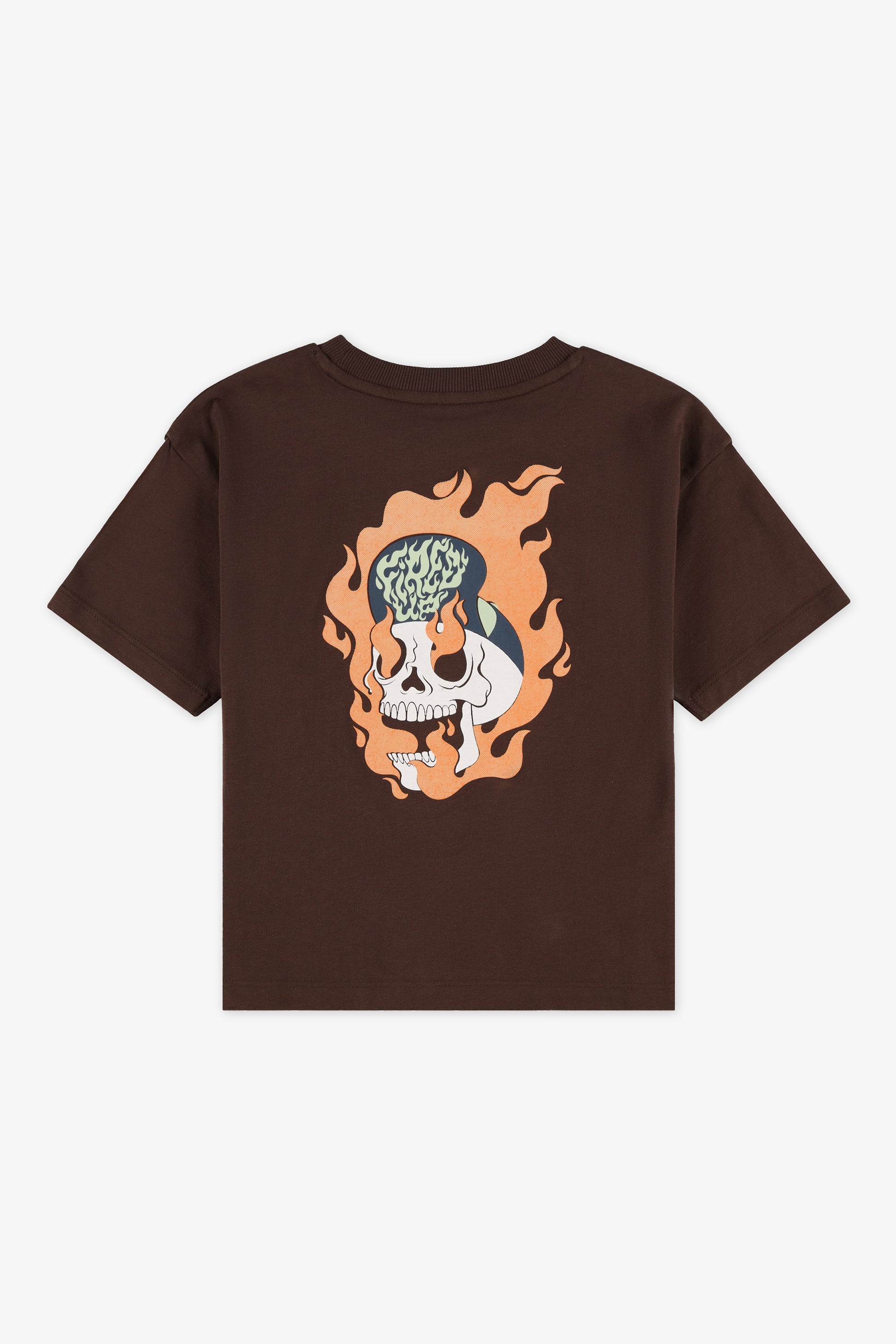 T-shirt décontracté - Enfant garçon && BRUN