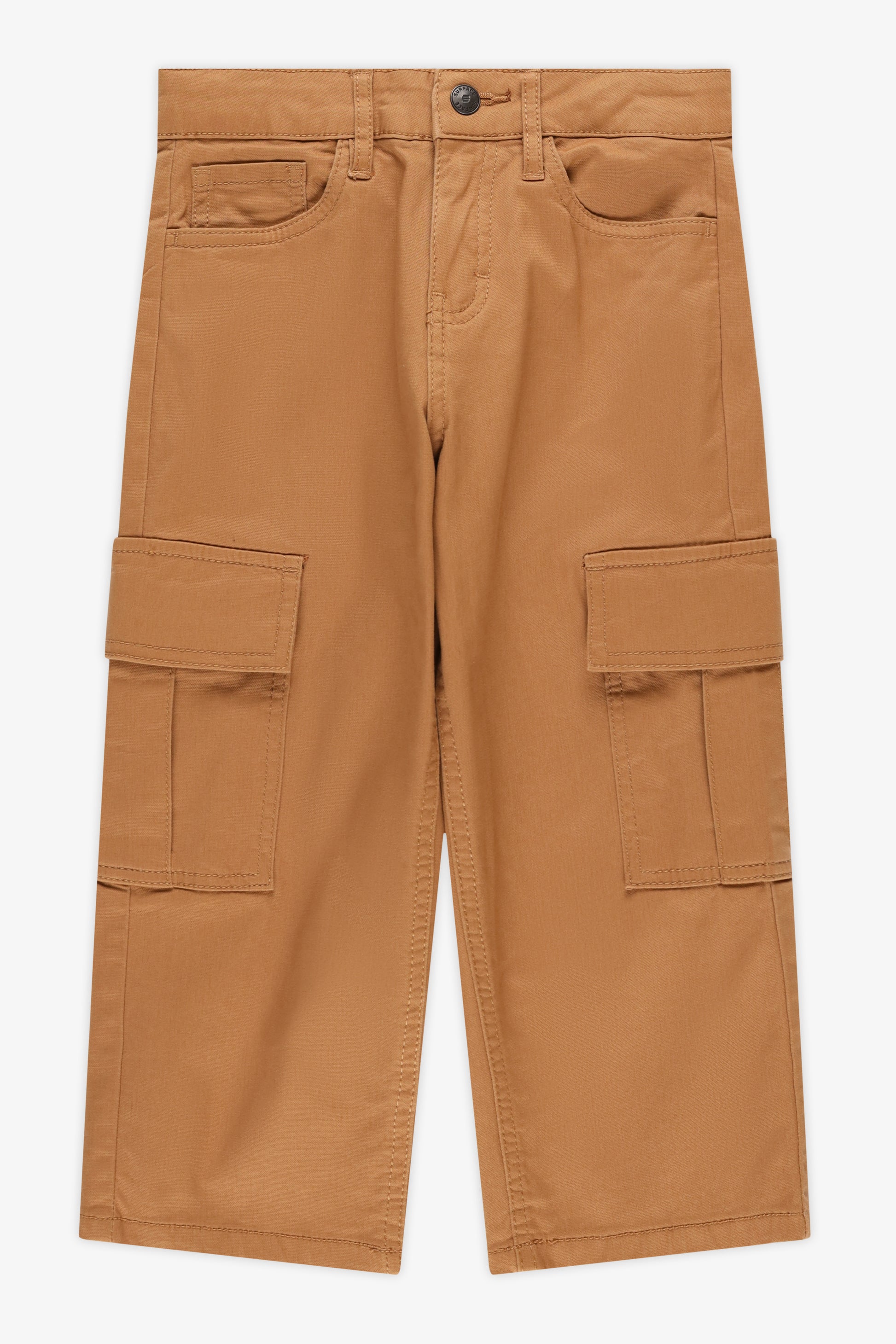 Pantalon en twill polyvalent - Enfant garçon && BRUN