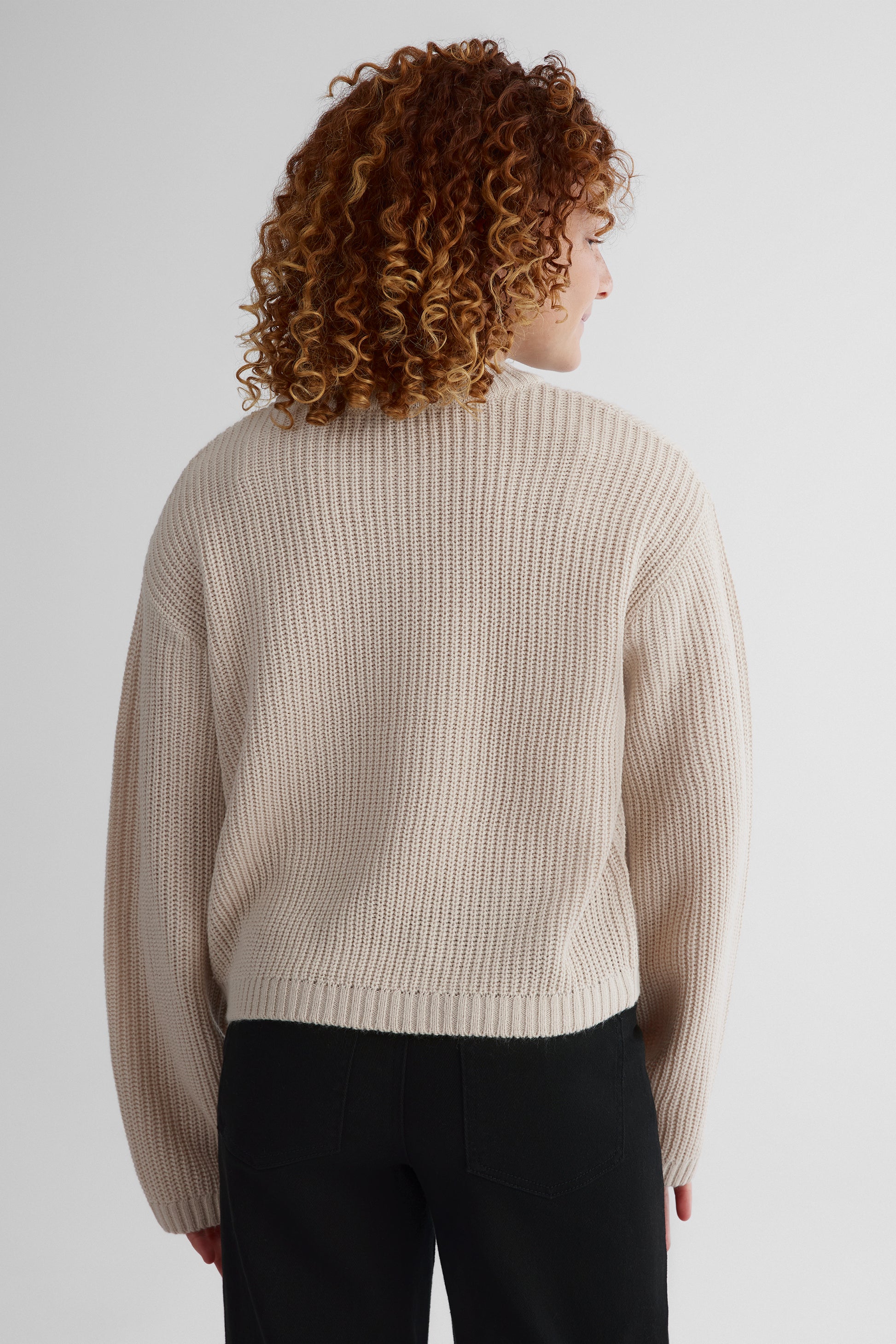 Chandail en tricot moelleux - Ado fille && BEIGE