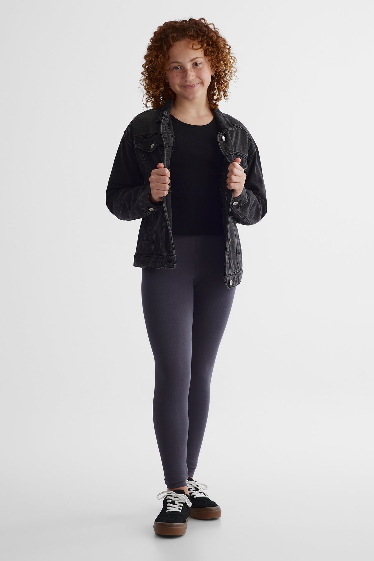 Legging extensible - Ado fille && CHARBON