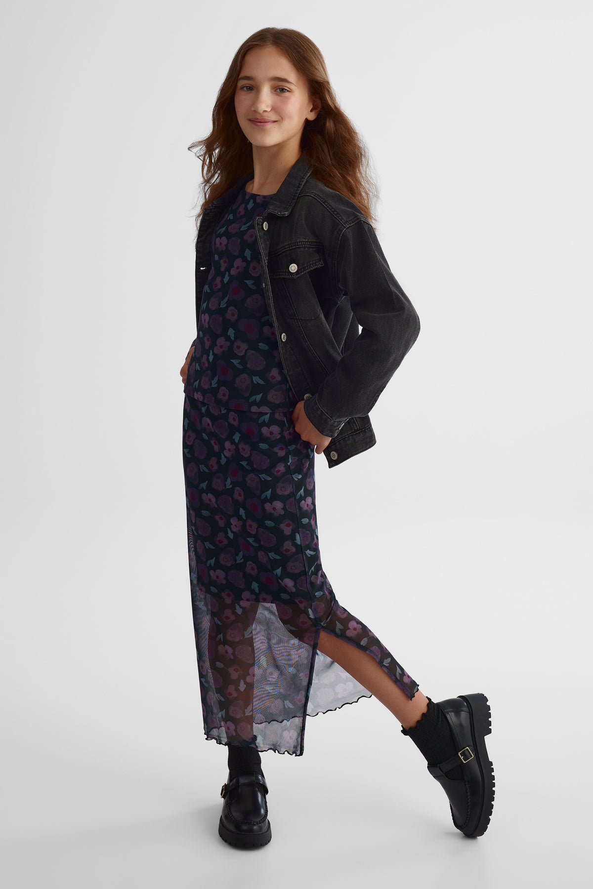 Chandail extensible - Ado fille && NOIR/MULTI