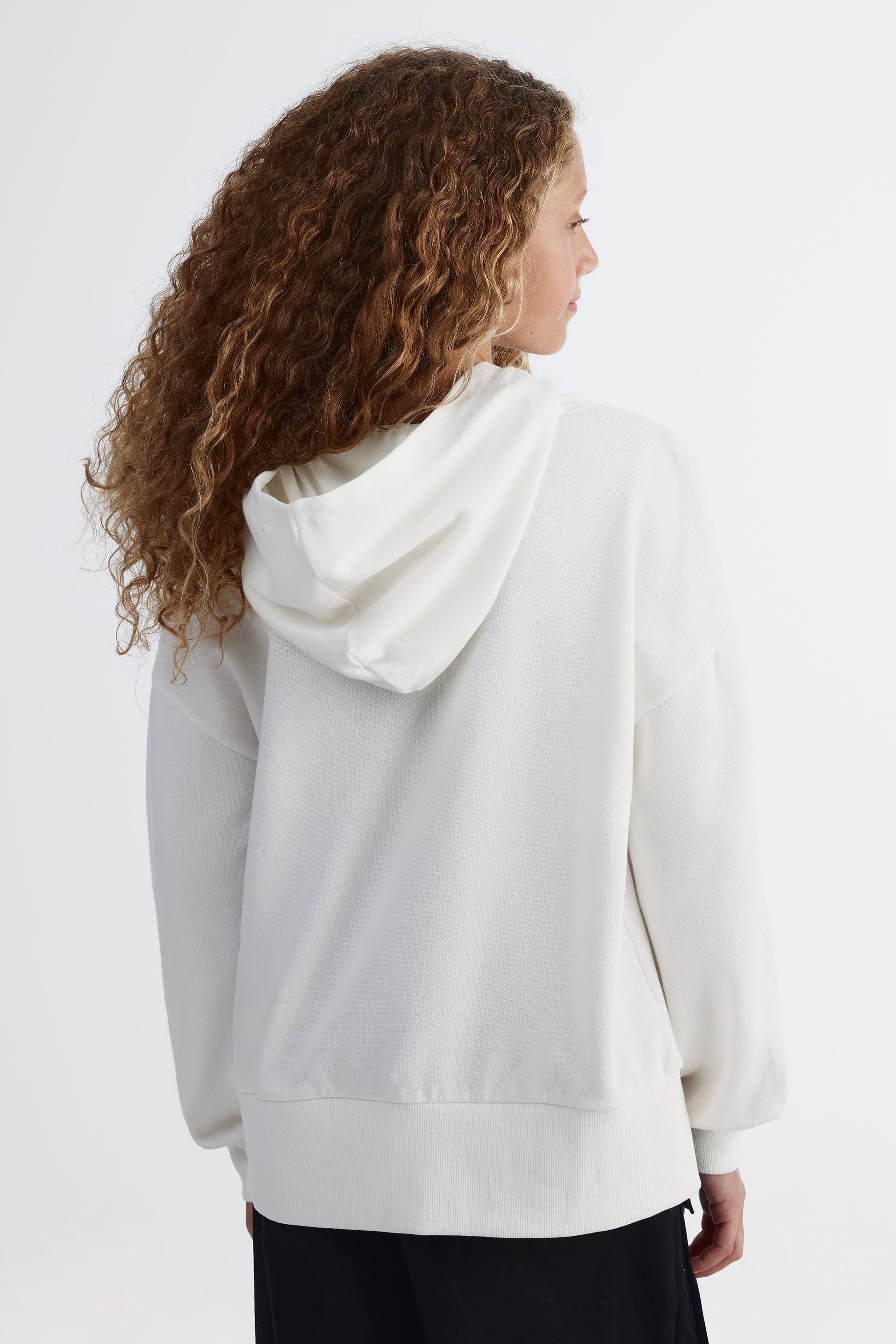 Chandail ouaté french terry - Ado fille && BLANC CASSÉ