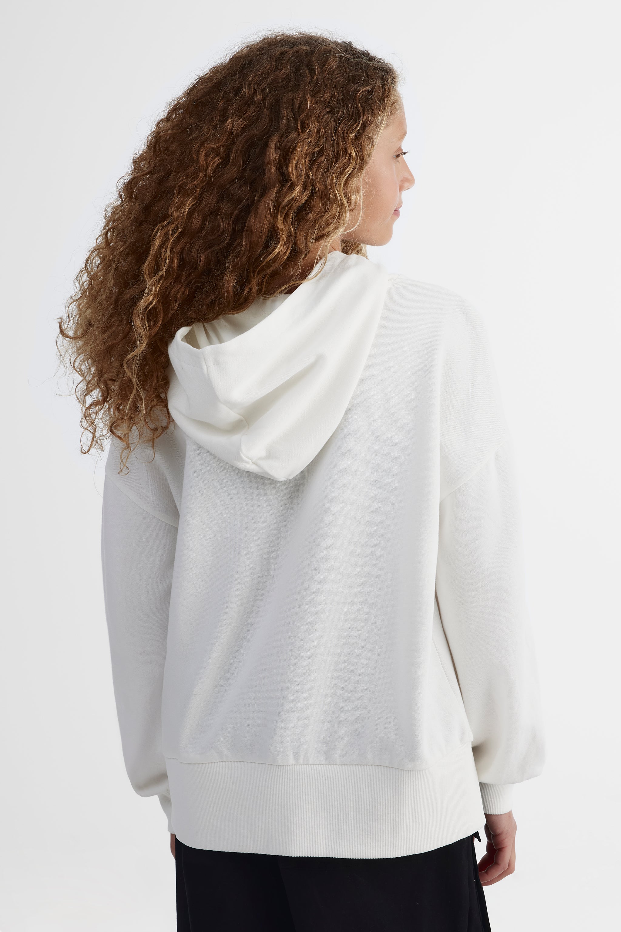 Chandail ouaté french terry - Ado fille && BLANC CASSÉ