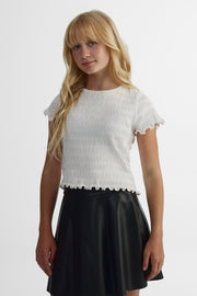 T-shirt extensible - Ado fille && BLANC CASSÉ