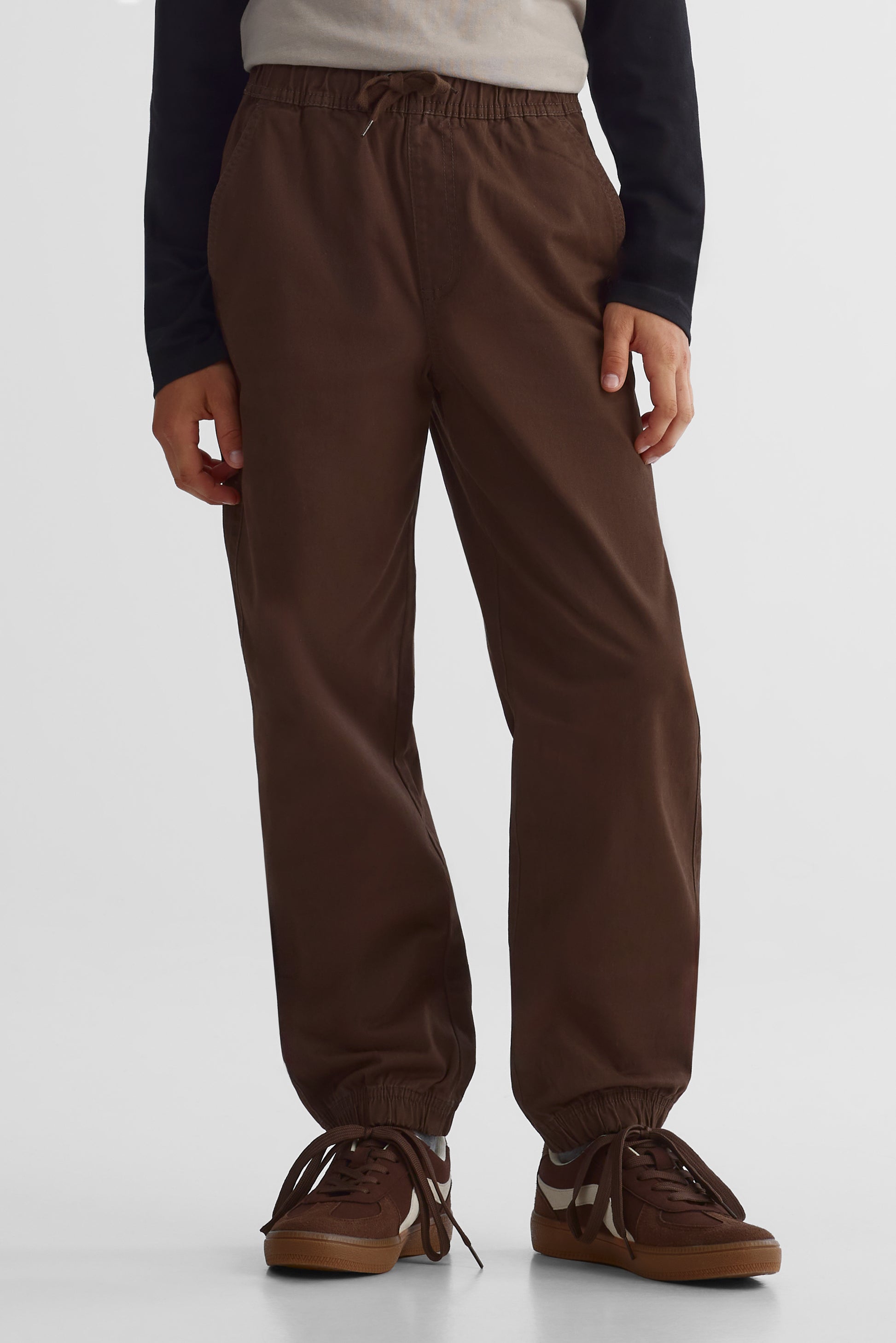 Pantalon en twill polyvalent - Ado garçon && BRUN