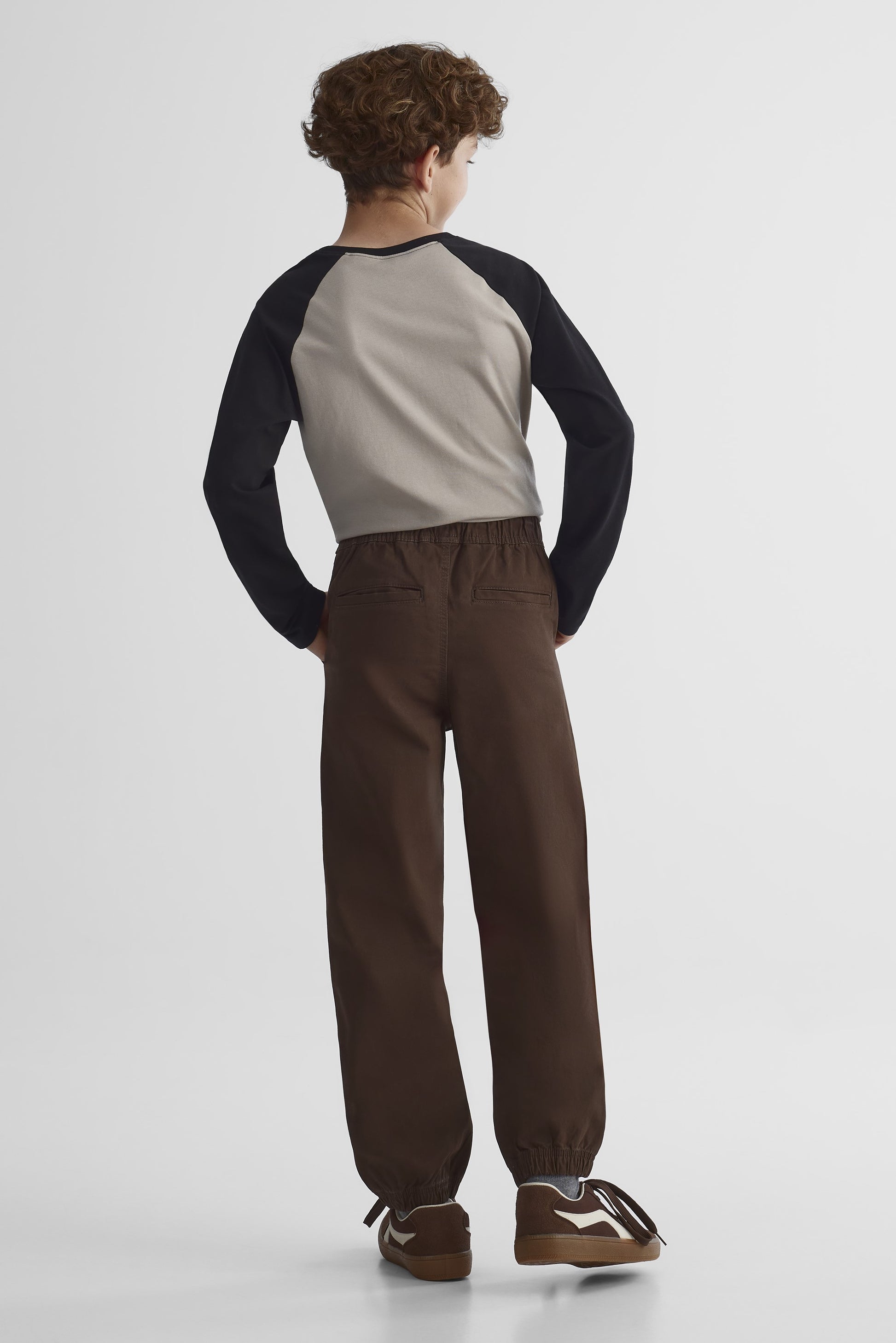 Pantalon en twill polyvalent - Ado garçon && BRUN