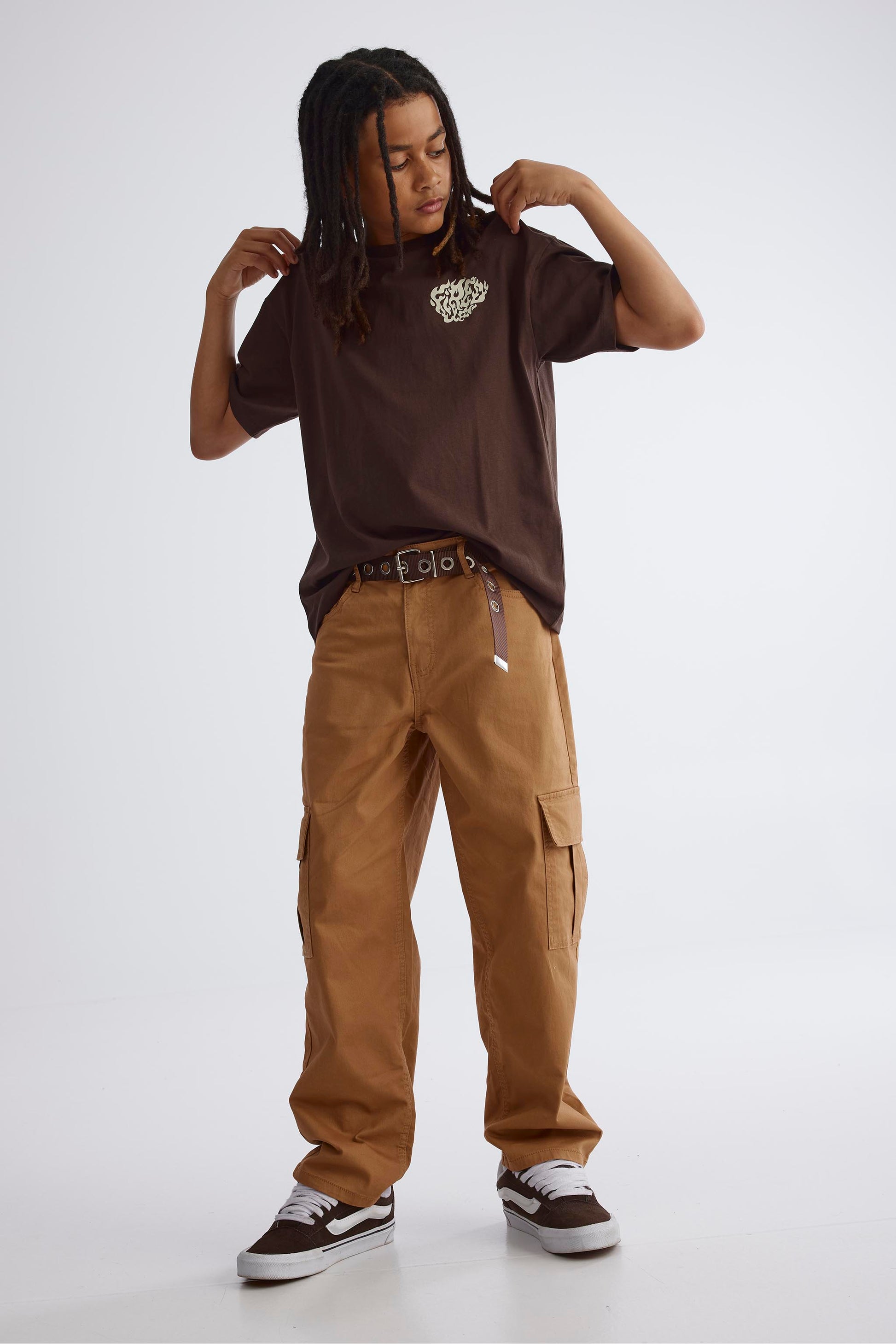 Pantalon confortable - Ado garçon && BRUN