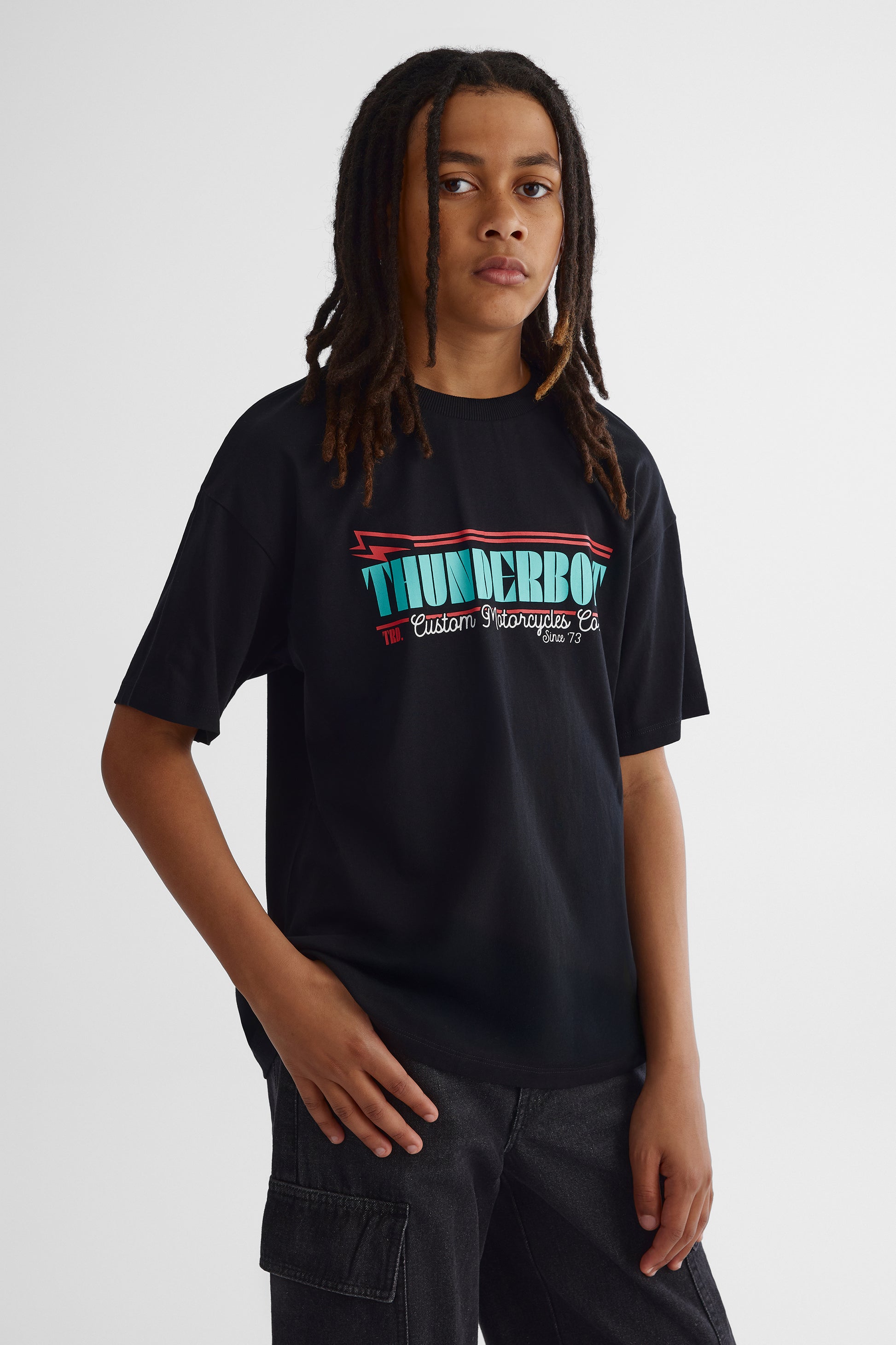 T-shirt tendance - Ado garçon && NOIR