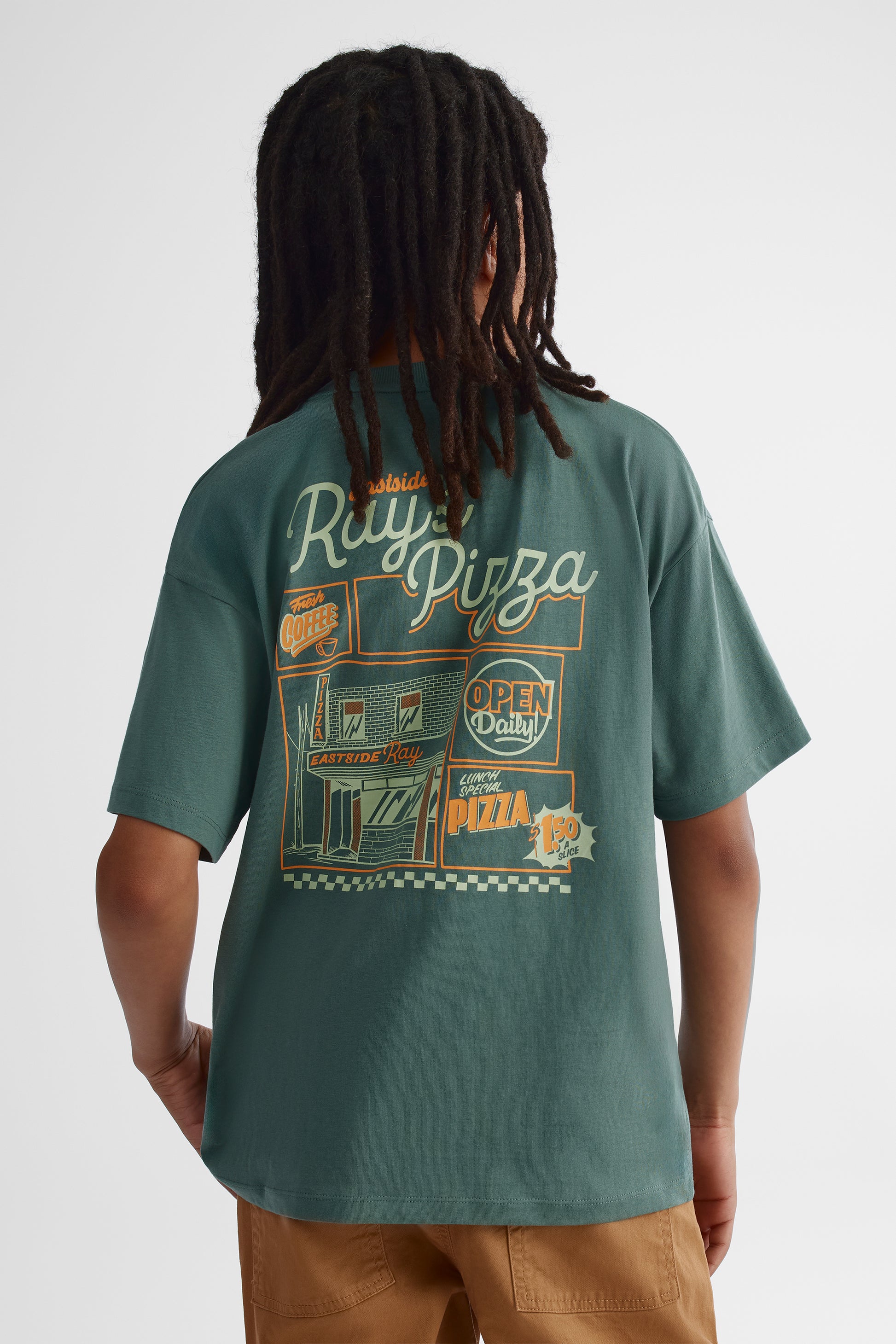 T-shirt essentiel en coton - Ado garçon && VERT