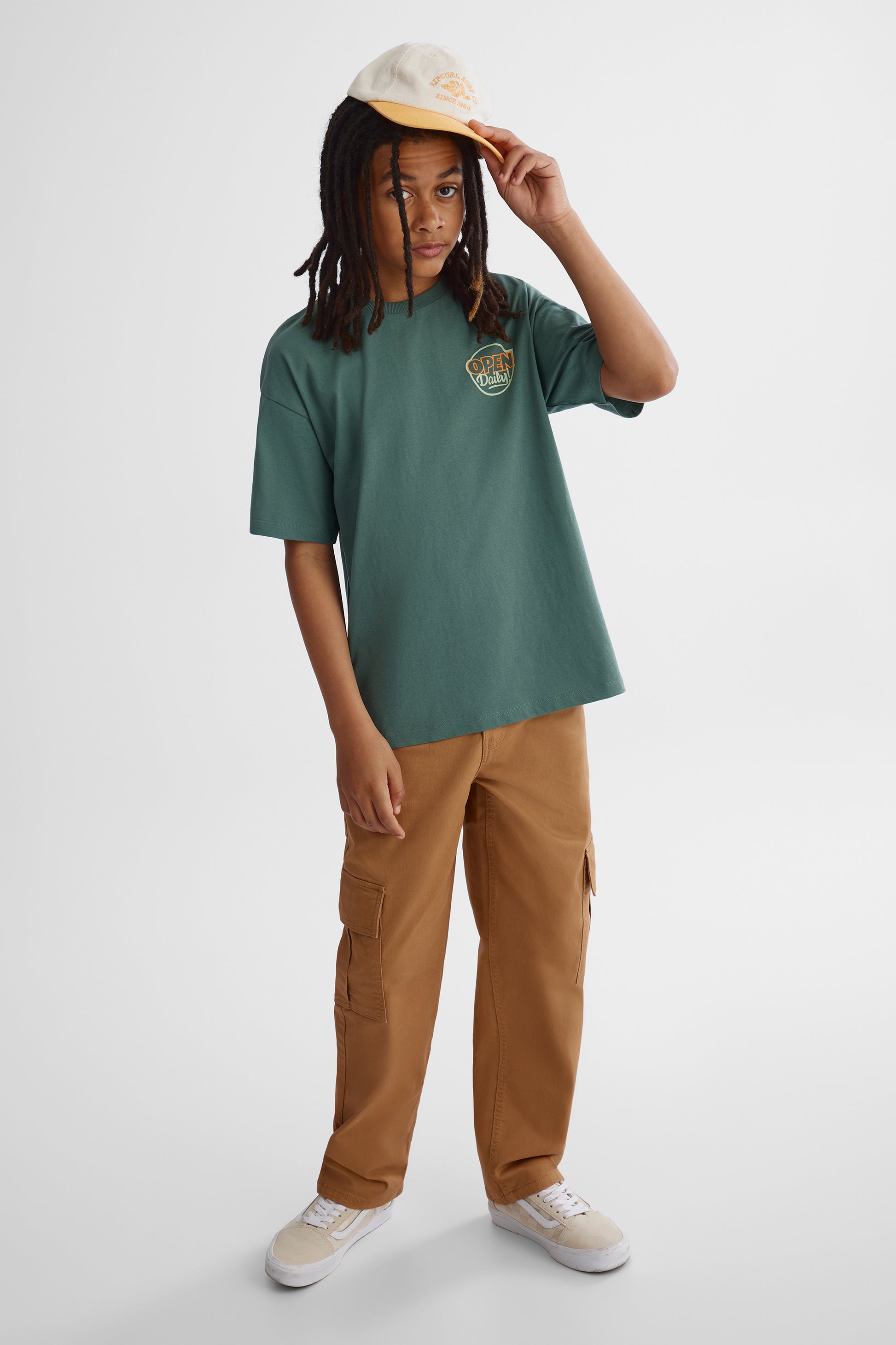 T-shirt essentiel en coton - Ado garçon && VERT