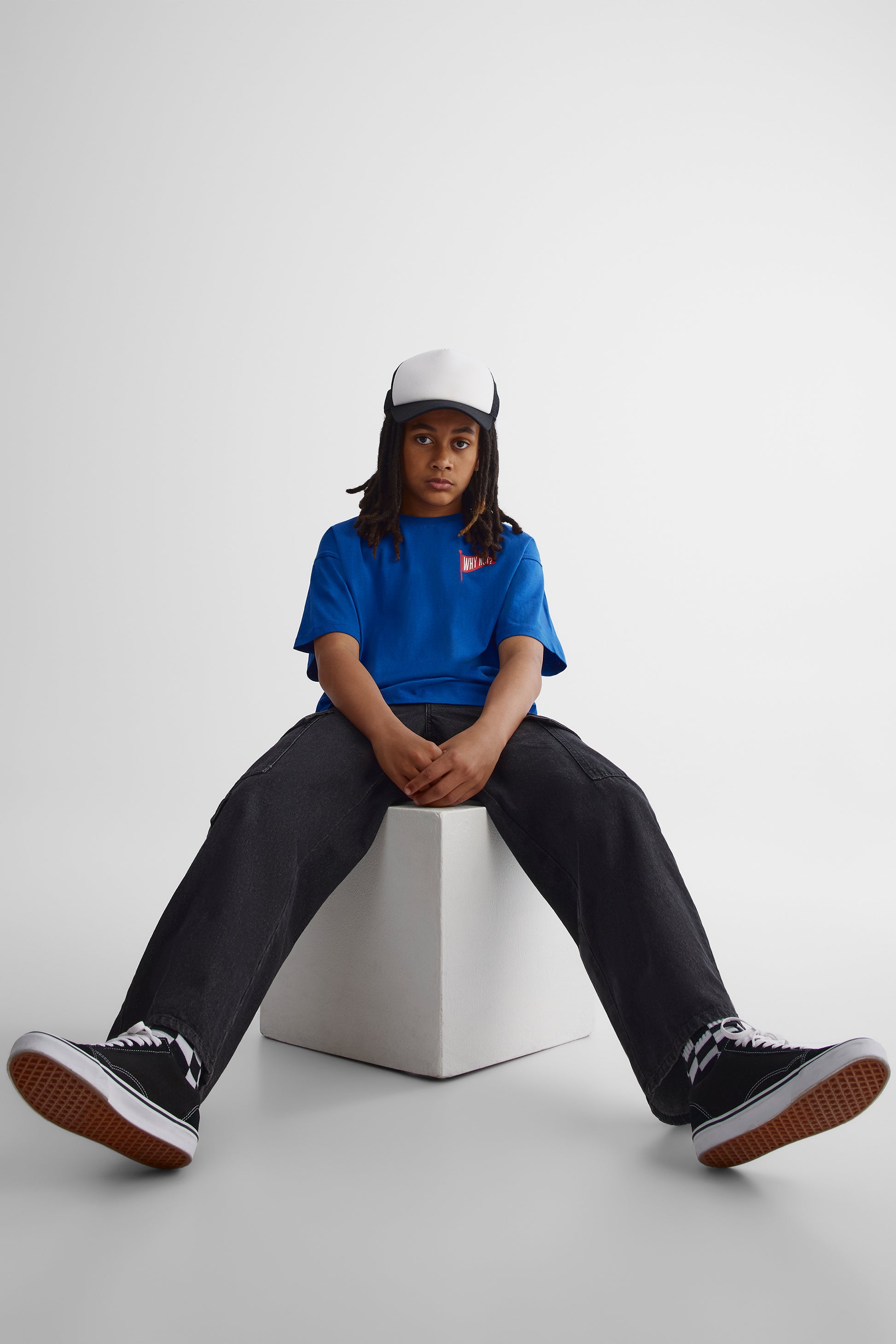 T-shirt essentiel en coton - Ado garçon && BLEU