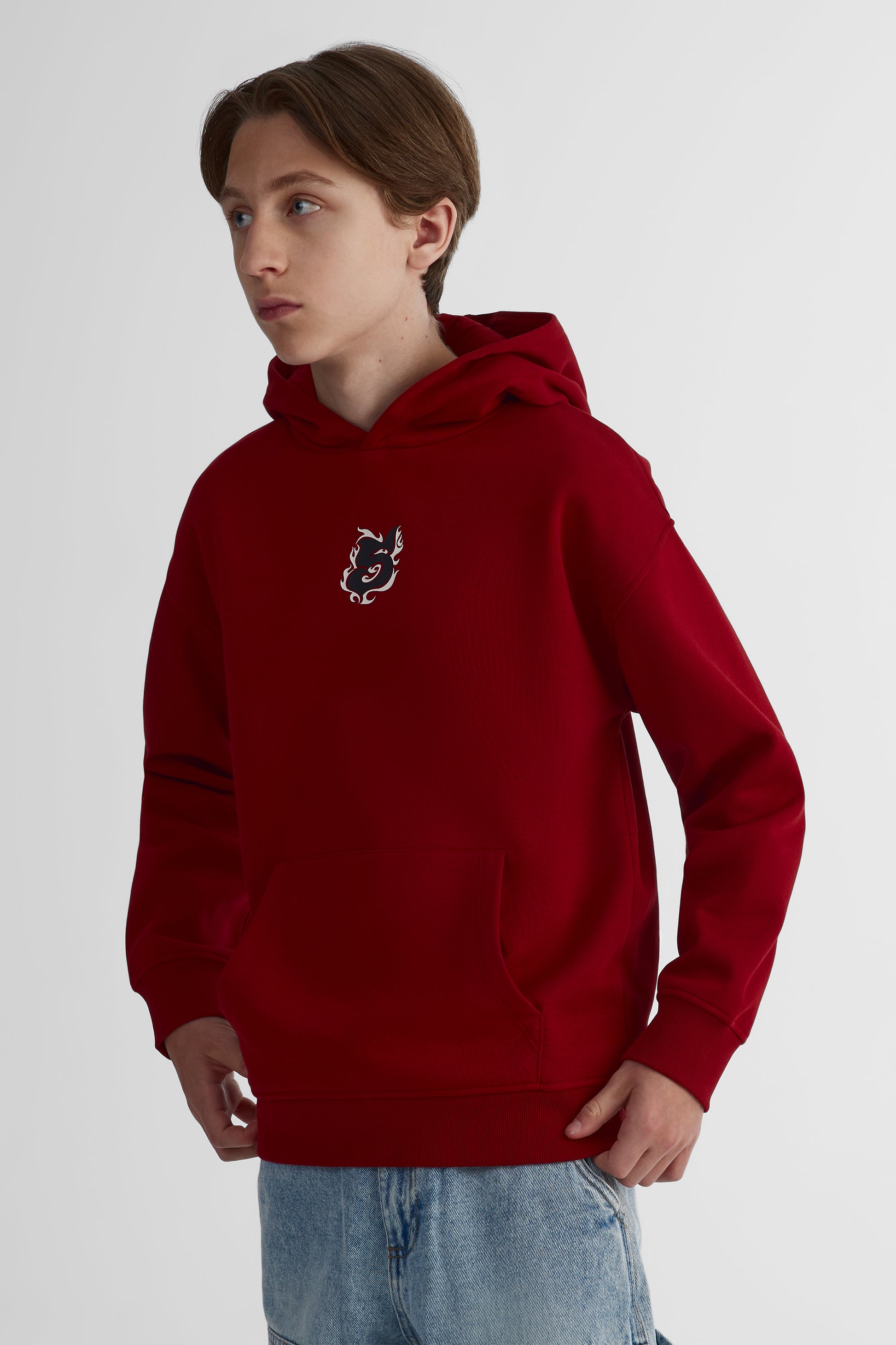 Chandail ouaté chaleureux - Ado garçon && ROUGE