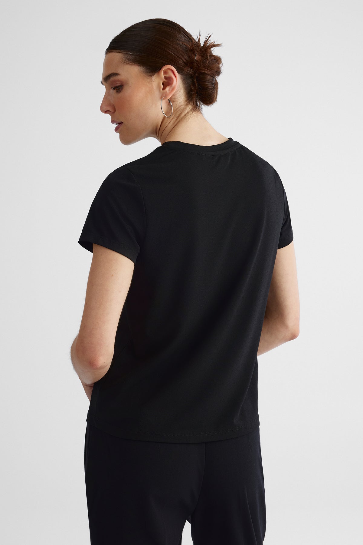 T-shirt extensible - Femme && NOIR