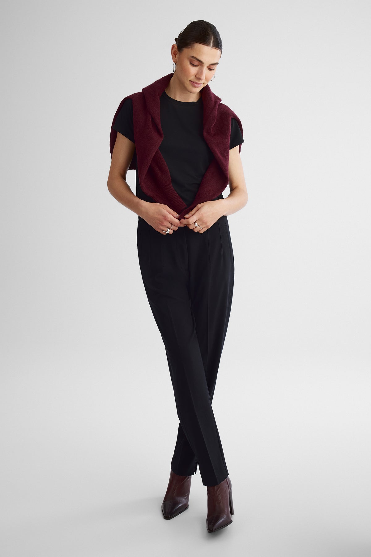 T-shirt extensible - Femme && NOIR