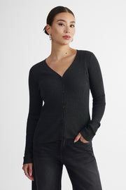 Cardigan douillet - Femme && GRIS FONCE