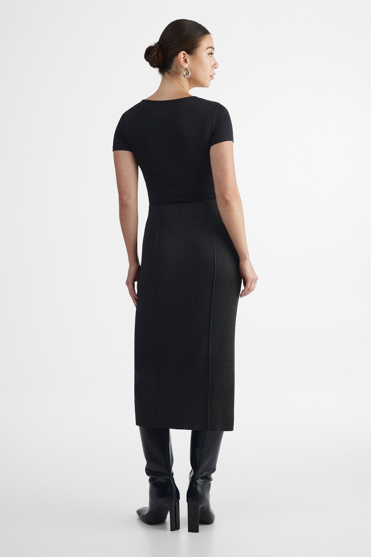 Jupe tendance - Femme && GRIS FONCE
