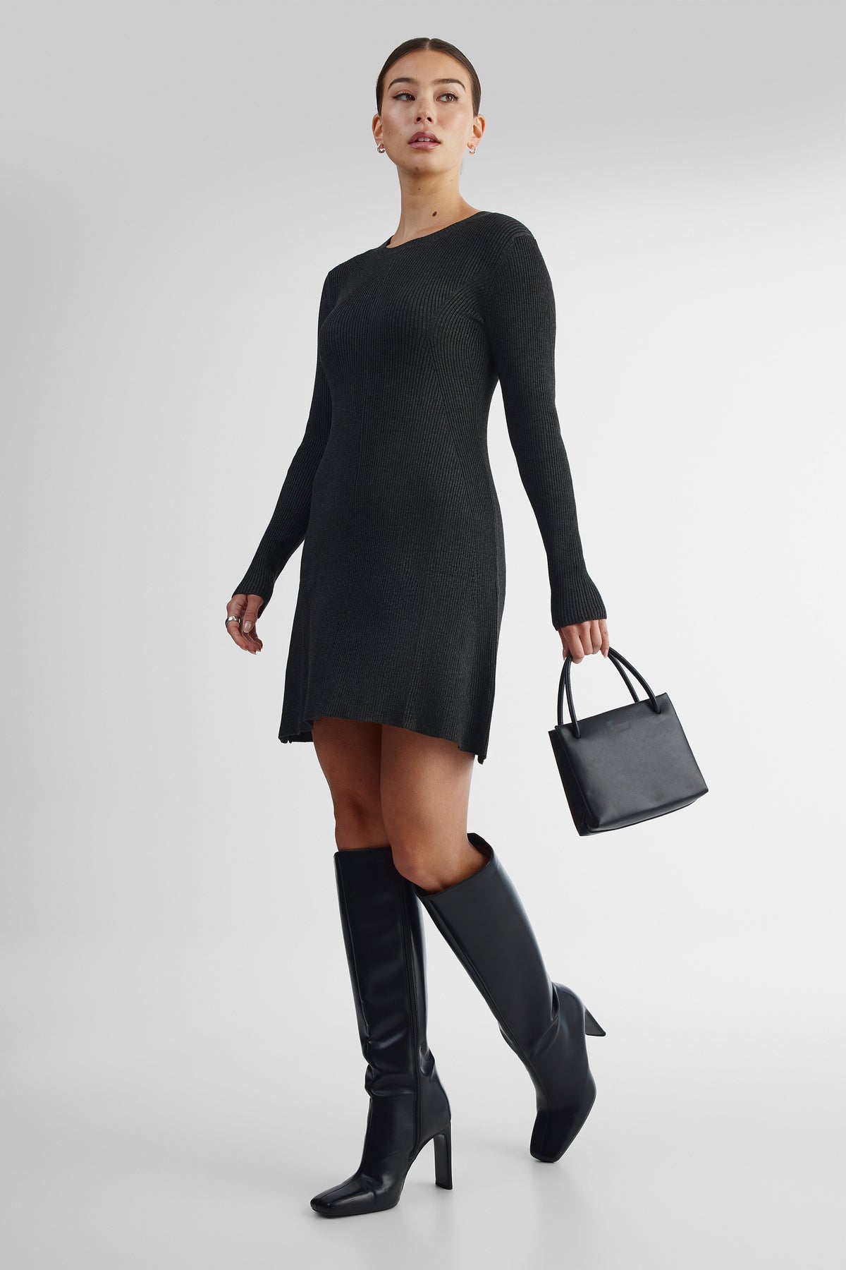 Robe confortable - Femme && GRIS FONCE