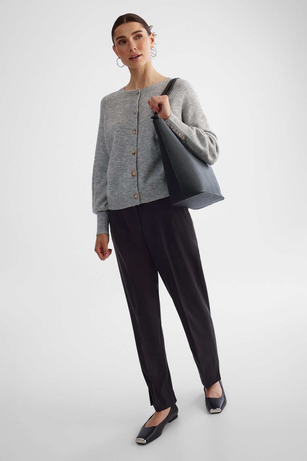 Cardigan tendance - Femme && MIX GRIS CLAIR