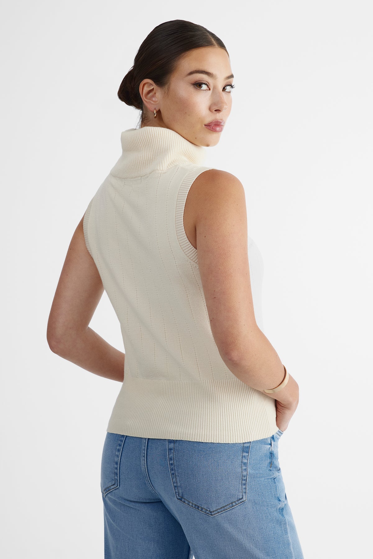 Chandail en tricot confortable - Femme && BEIGE