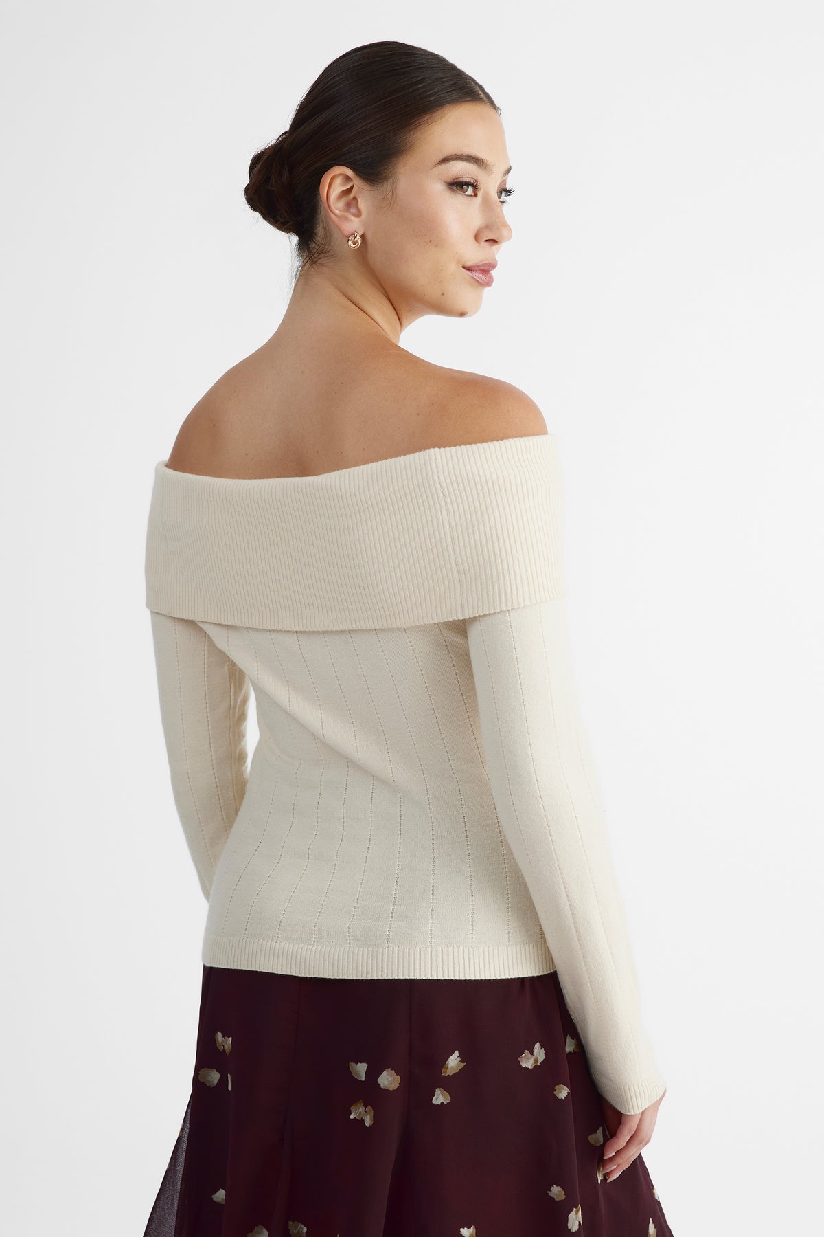 Chandail en tricot confortable - Femme && BEIGE