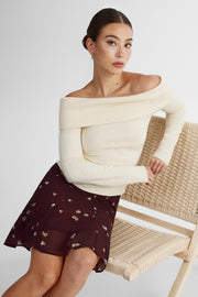 Chandail en tricot confortable - Femme && BEIGE