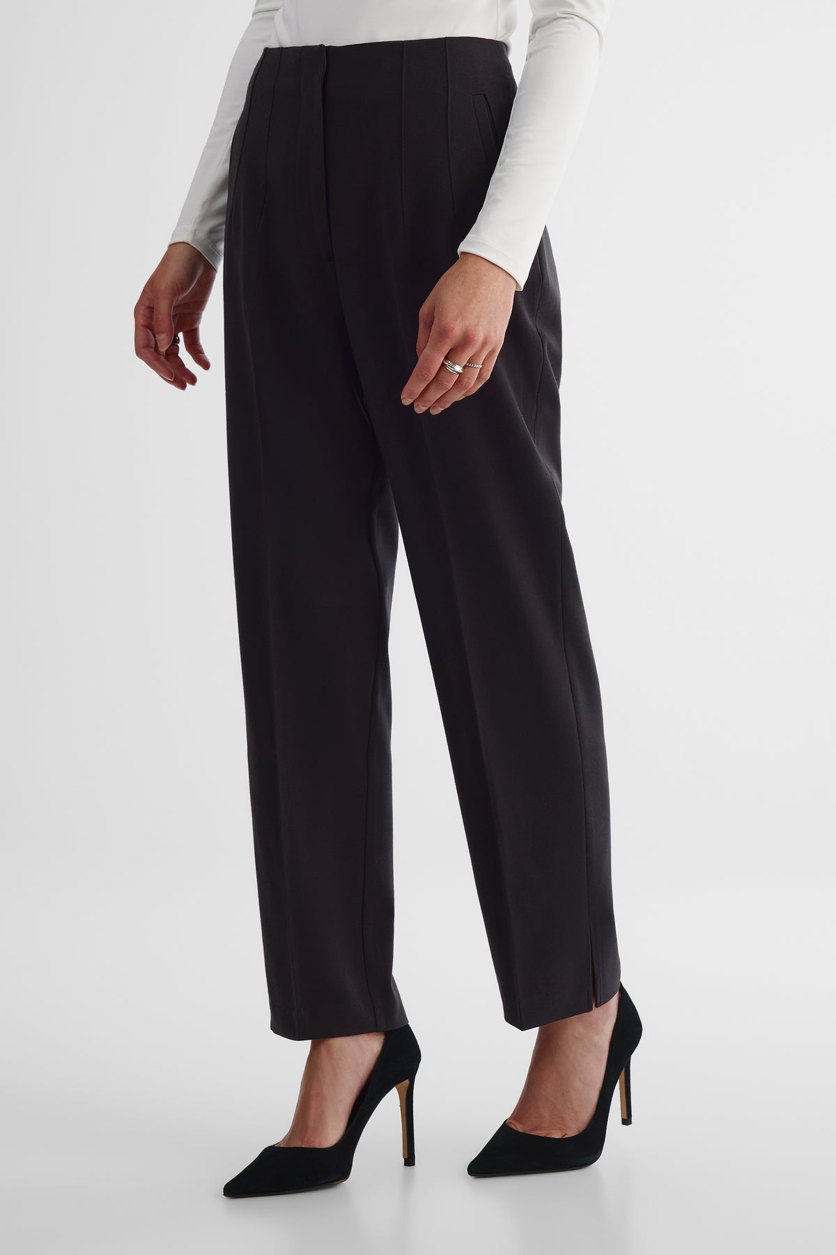 Pantalon ajusté - Femme && GRIS FONCE