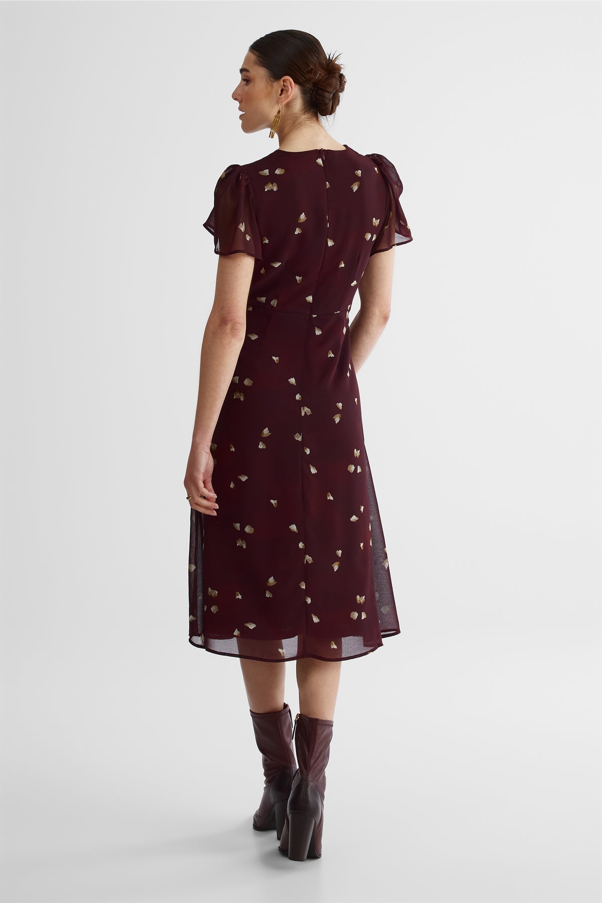 Robe confortable - Femme && BOURGOGNE MULTI