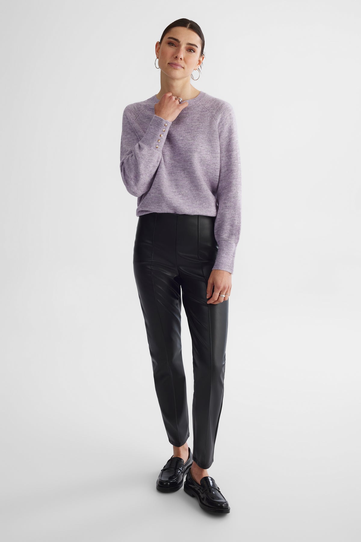 Chandail tricoté moelleux - Femme && VIOLET