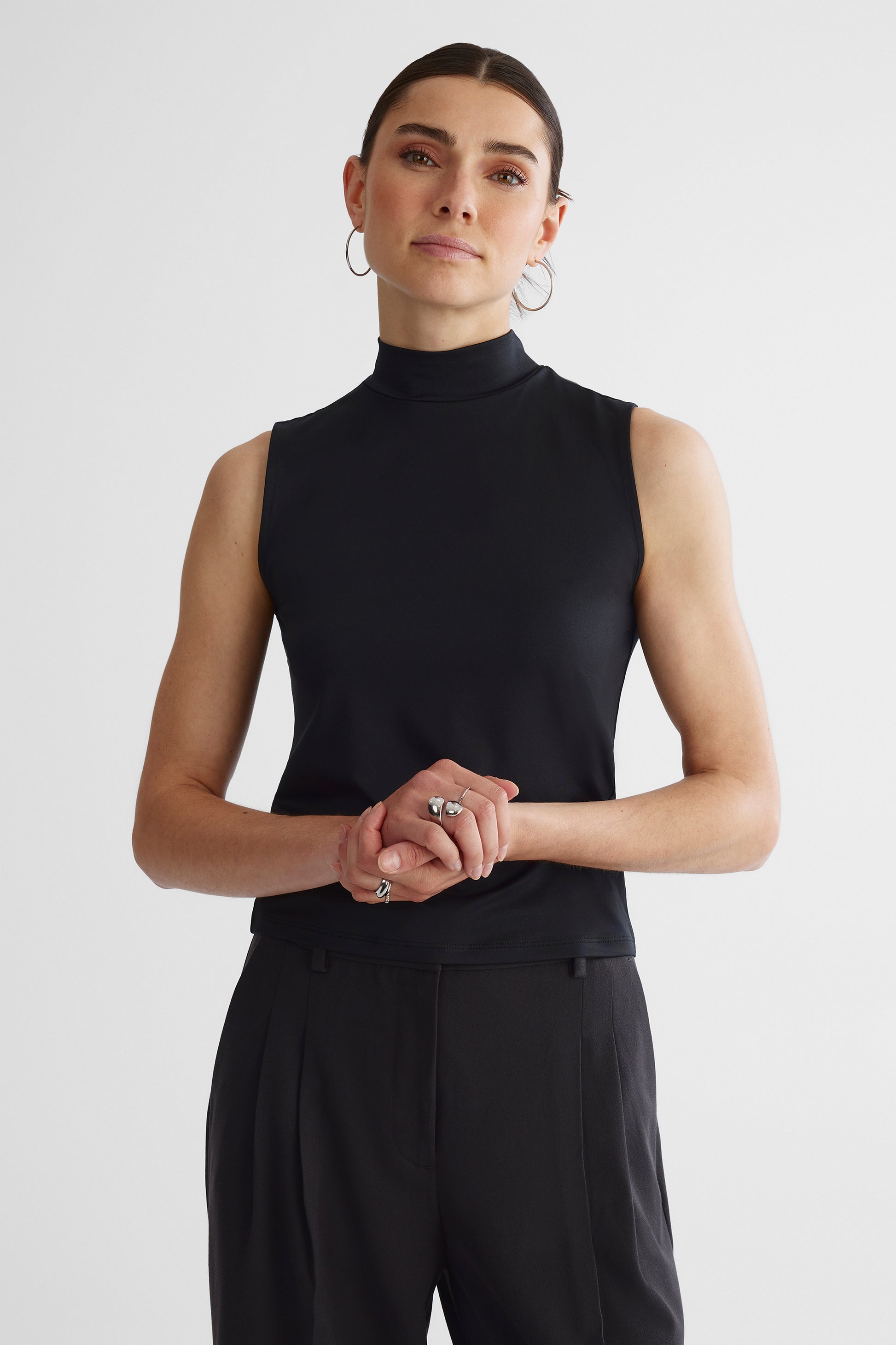 Camisole essentielle extensible - Femme && NOIR