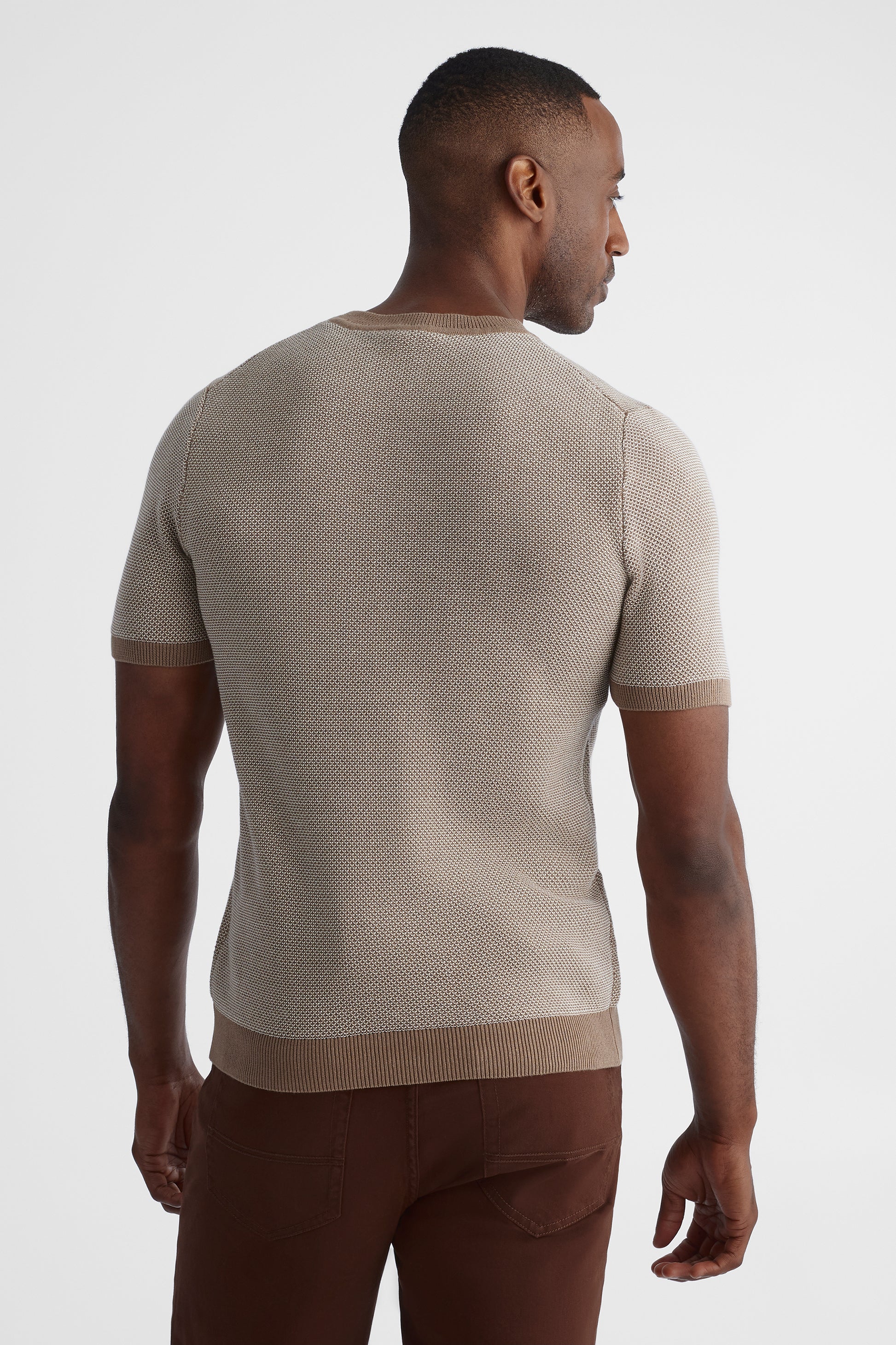 Chandail tricoté moelleux - Homme && TAUPE