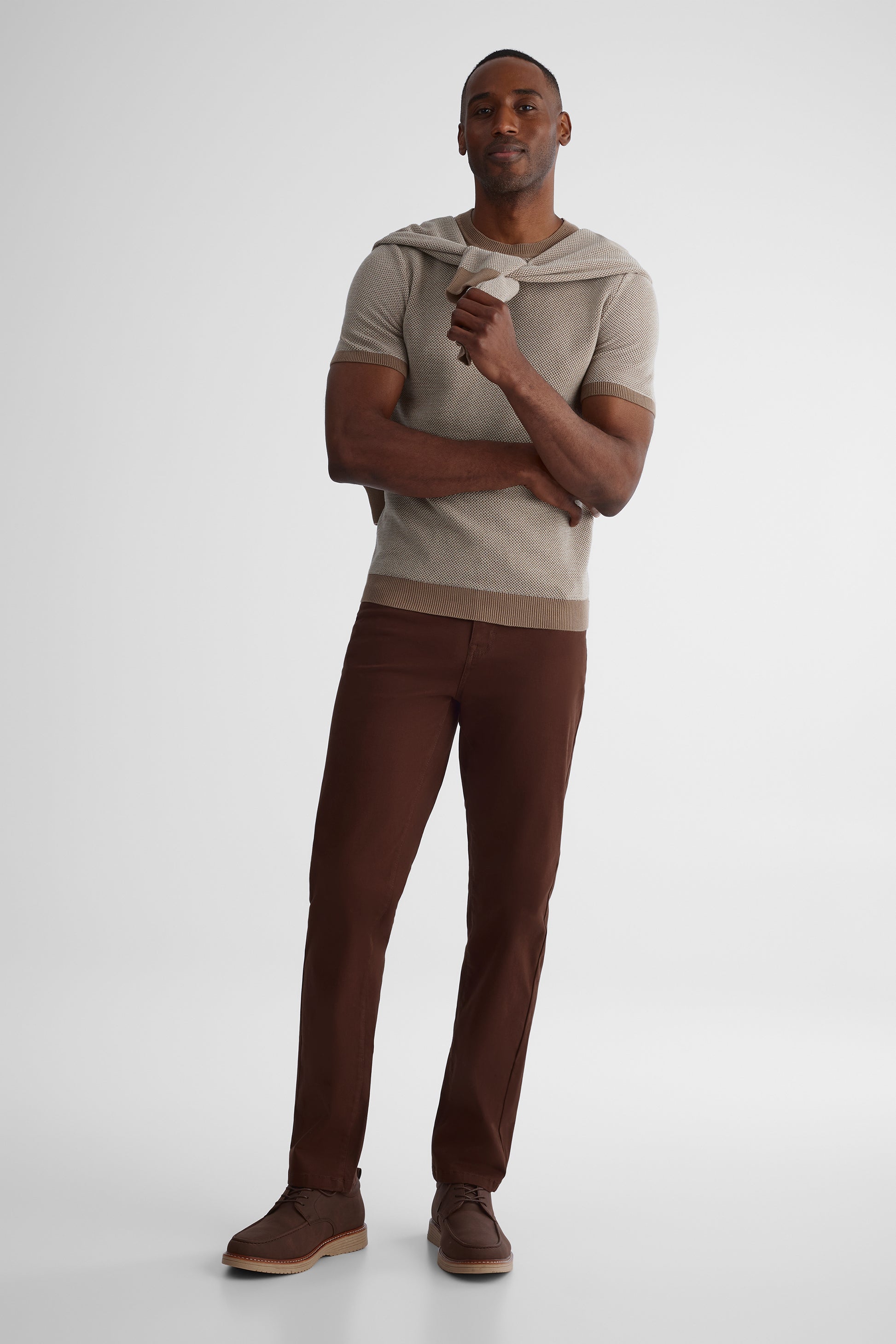 Chandail tricoté moelleux - Homme && TAUPE