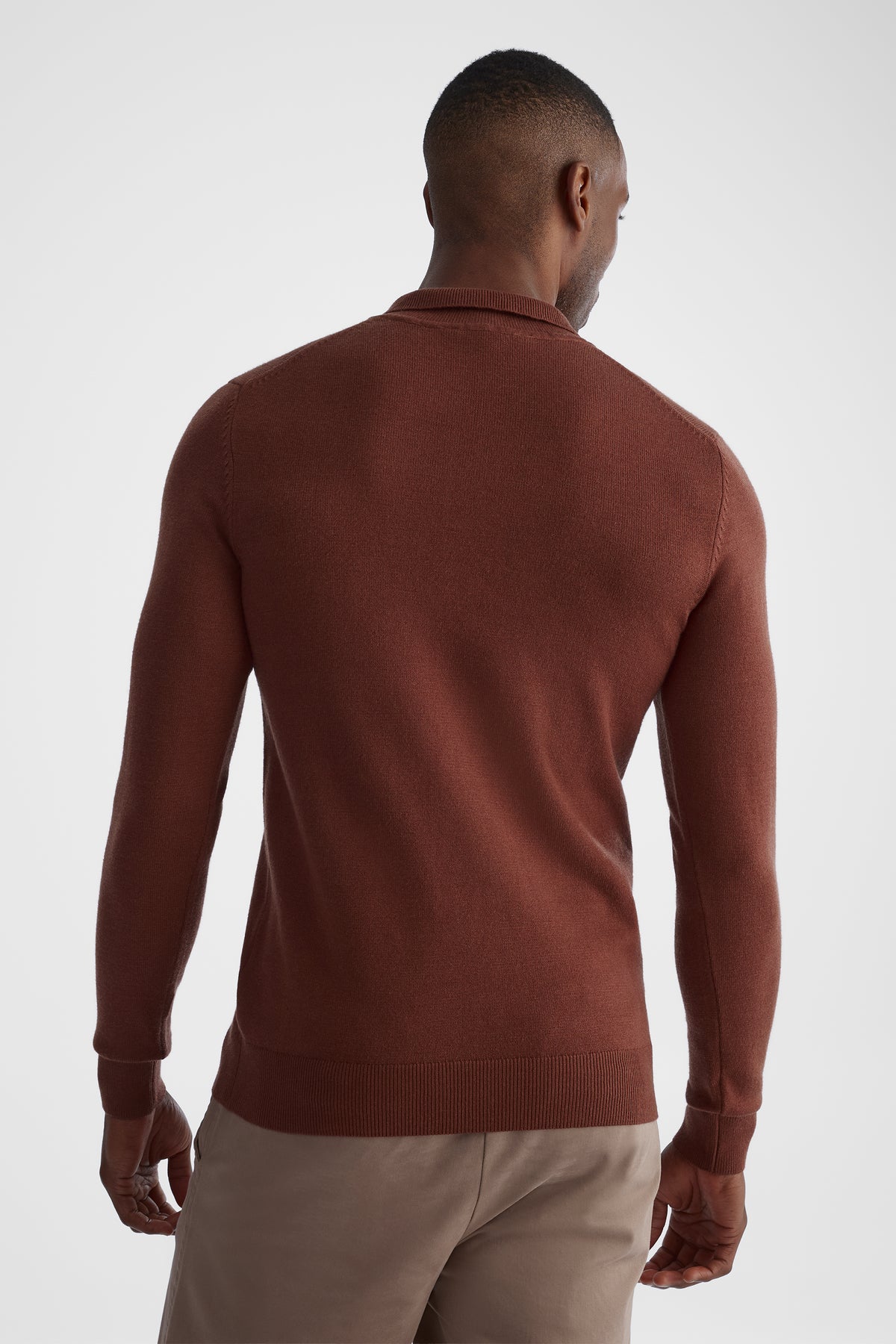 Chandail tricoté tendance - Homme && BRUN