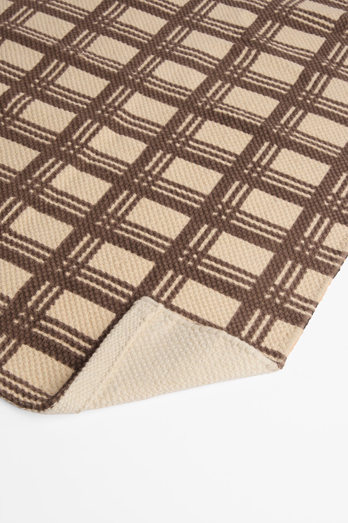 Tapis texturé - Maison && BRUN