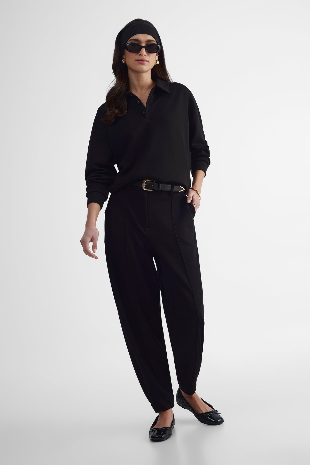 Pantalon extensible - Femme && NOIR