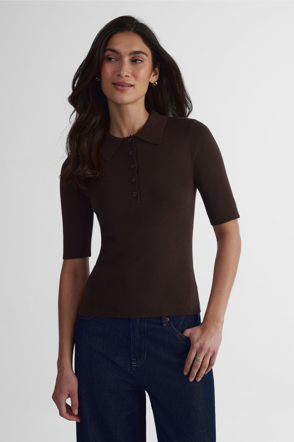 Polo - Femme && BRUN
